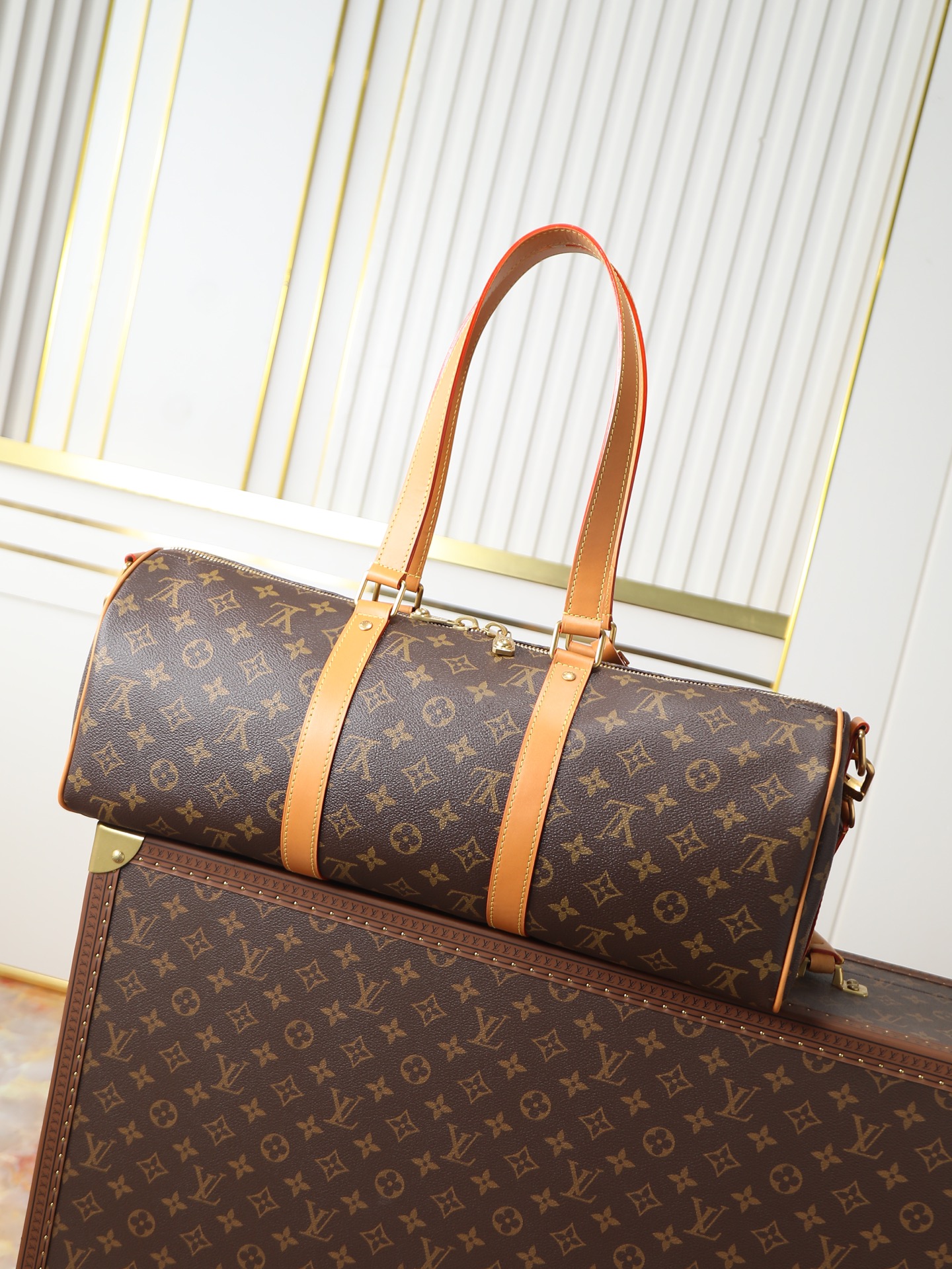 Louis Vuitton new Needle Keepall cylindrical handbag