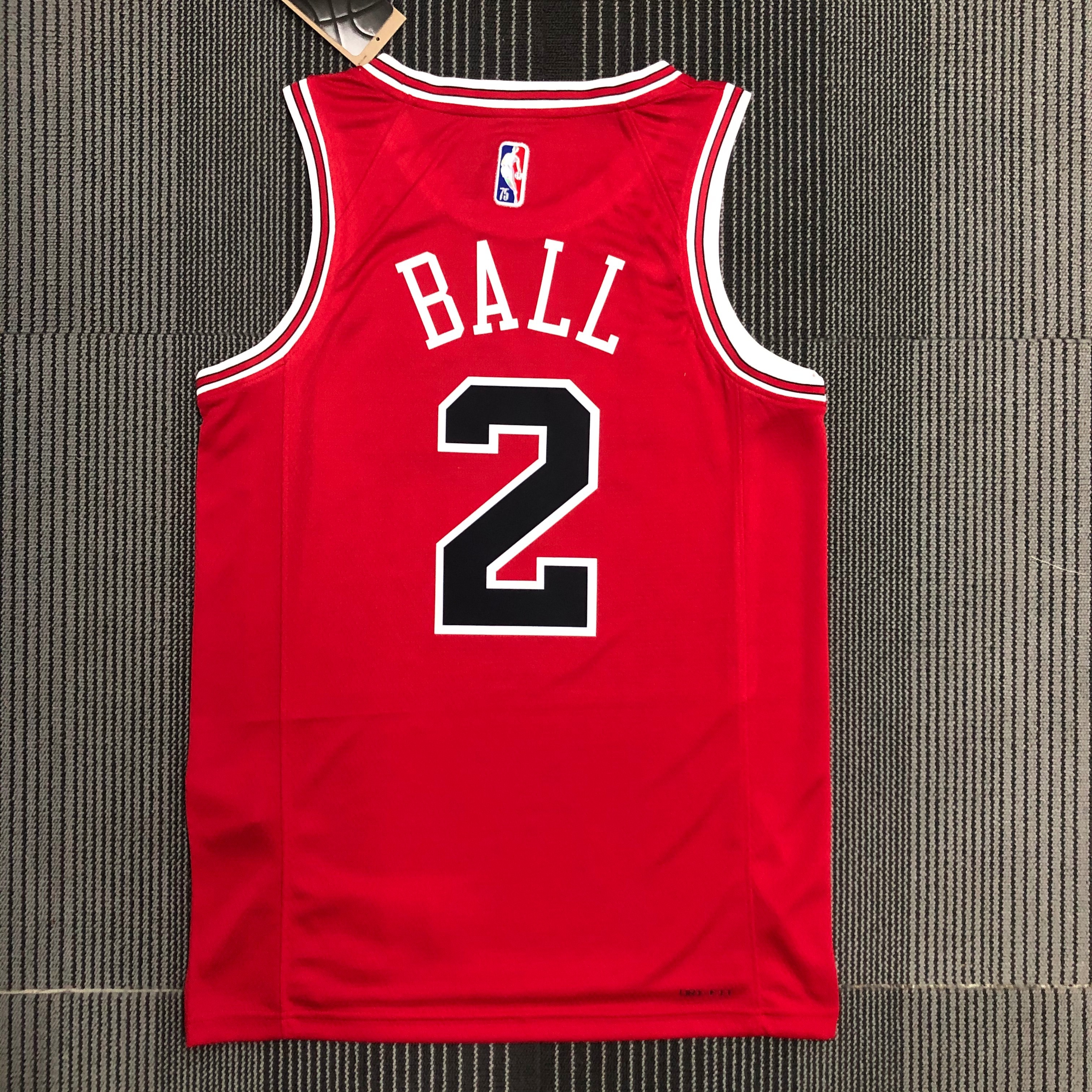75th Anniversary Chicago Bulls Red Edition No.2 BALL