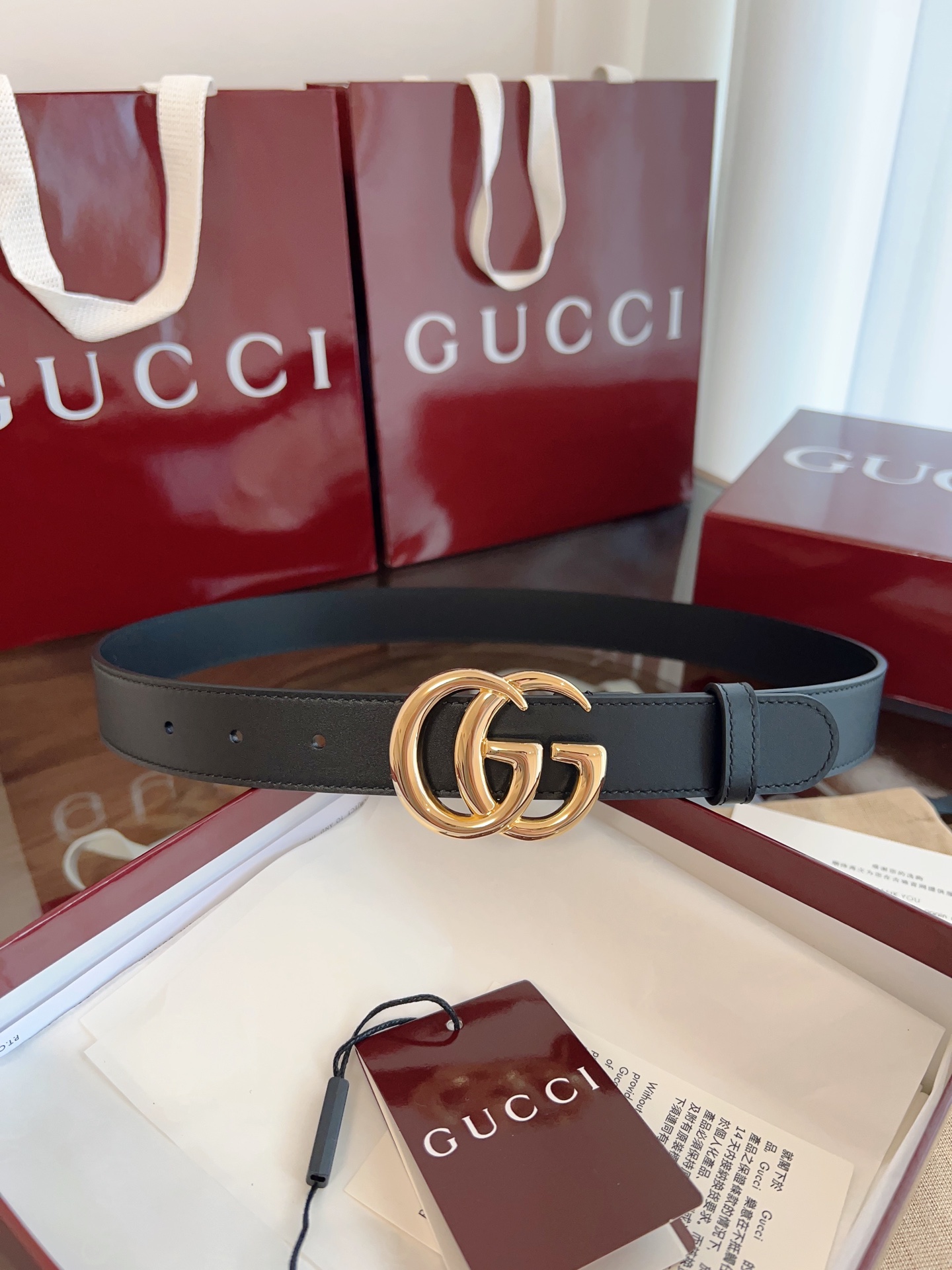 Gucci GG Marmont thin belt  3cm