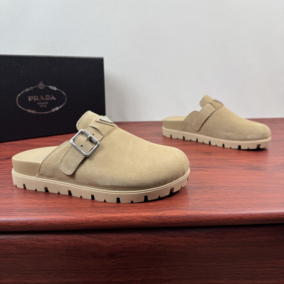 Prada Men's Suede Mule