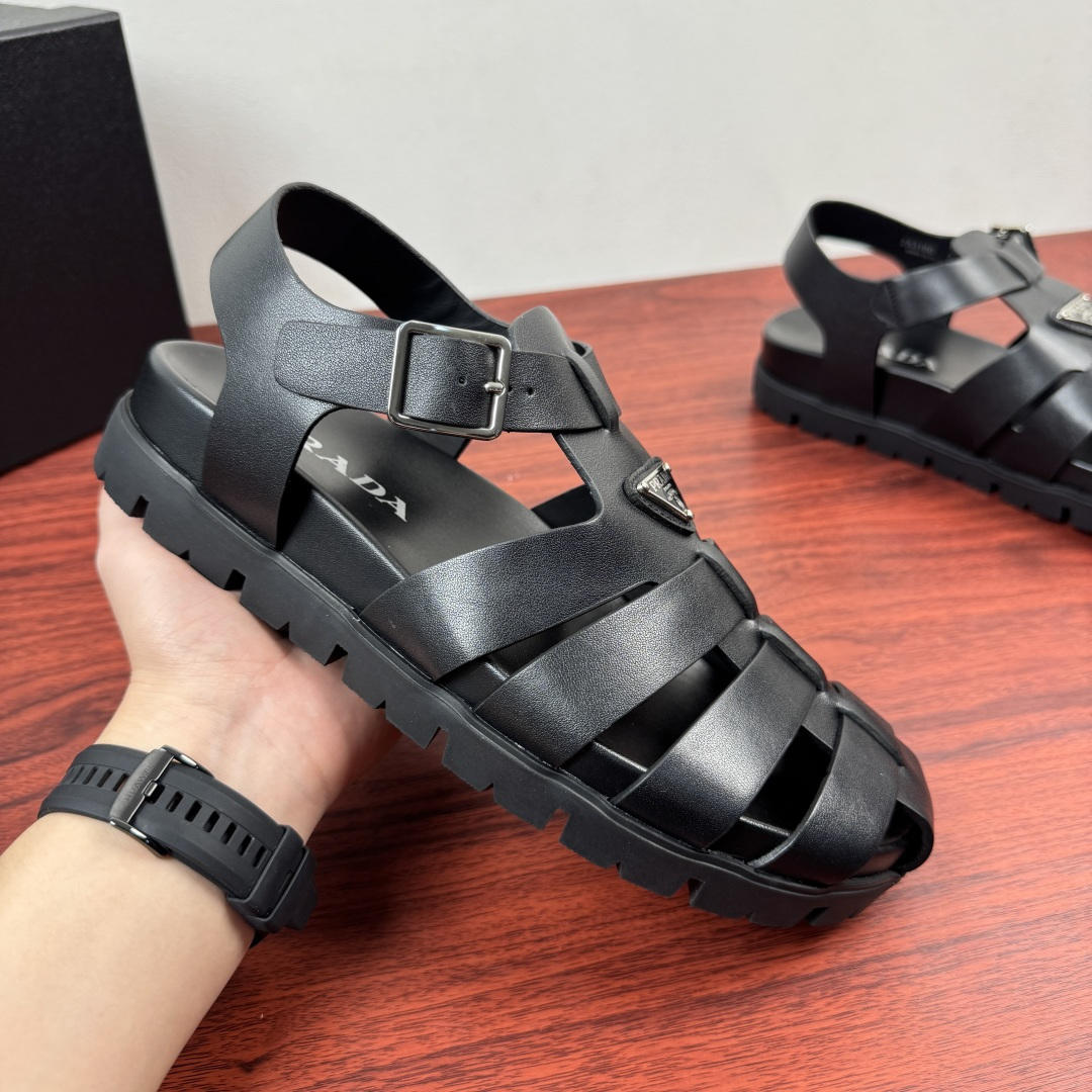 Prada Men's Leather Sandal