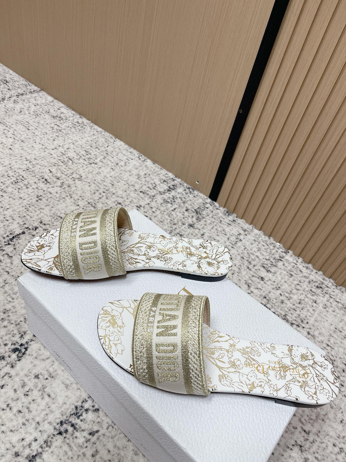 Women' Dior Classic Dway Flat Slide