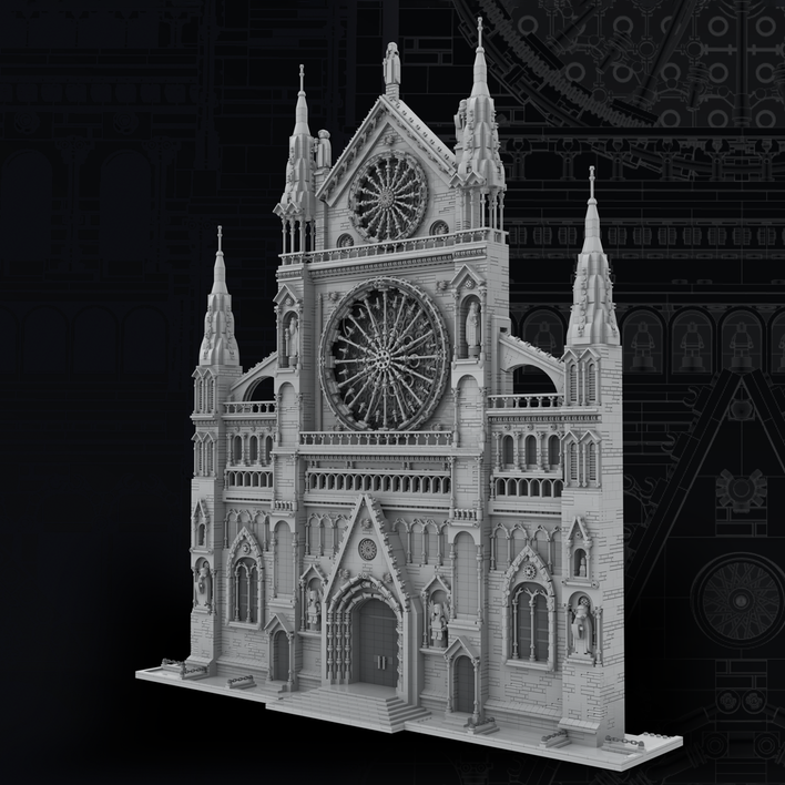 MOC 199891 - Gothic Cathedral Facade