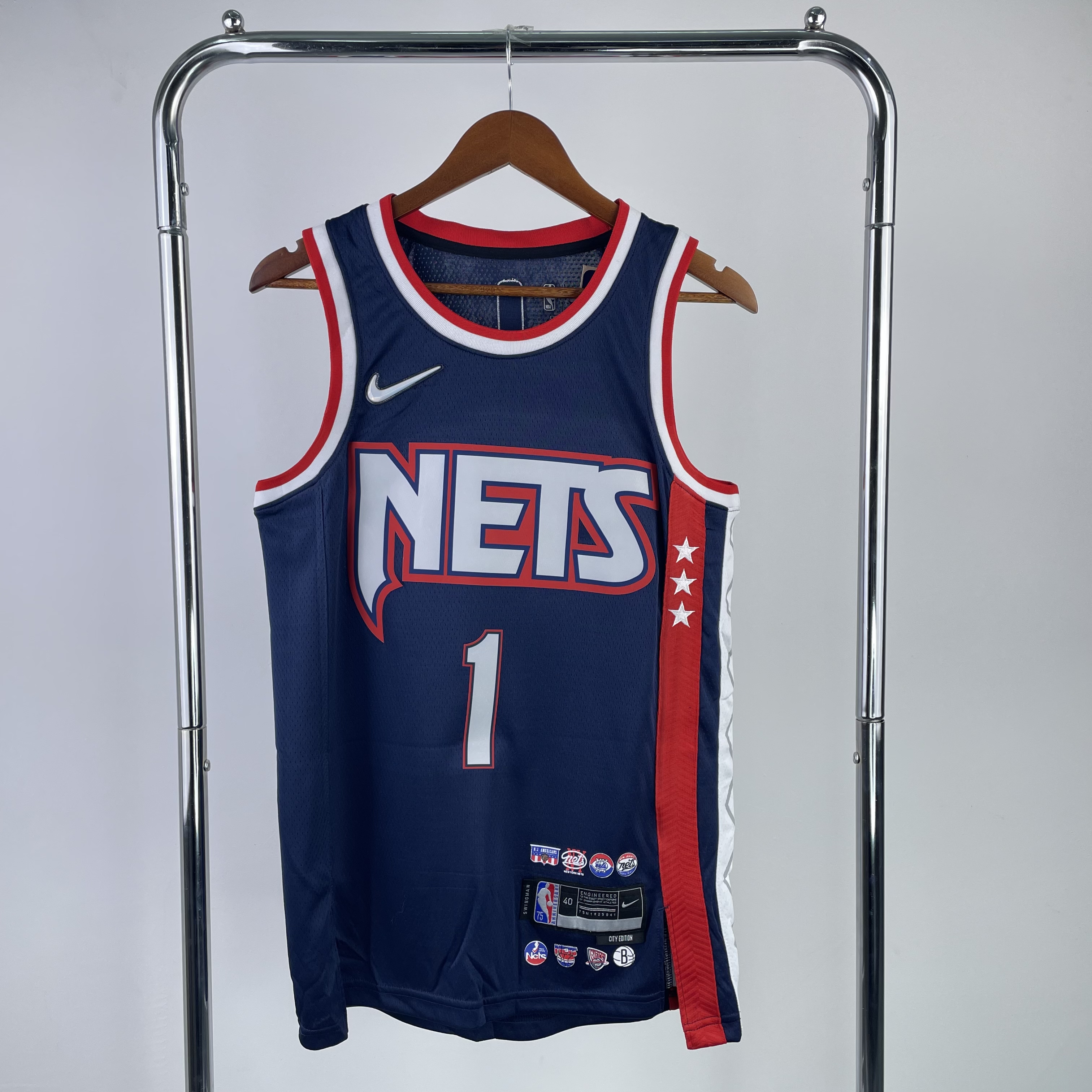 22 Season Brooklyn Nets City Edition No. 1 Bridges