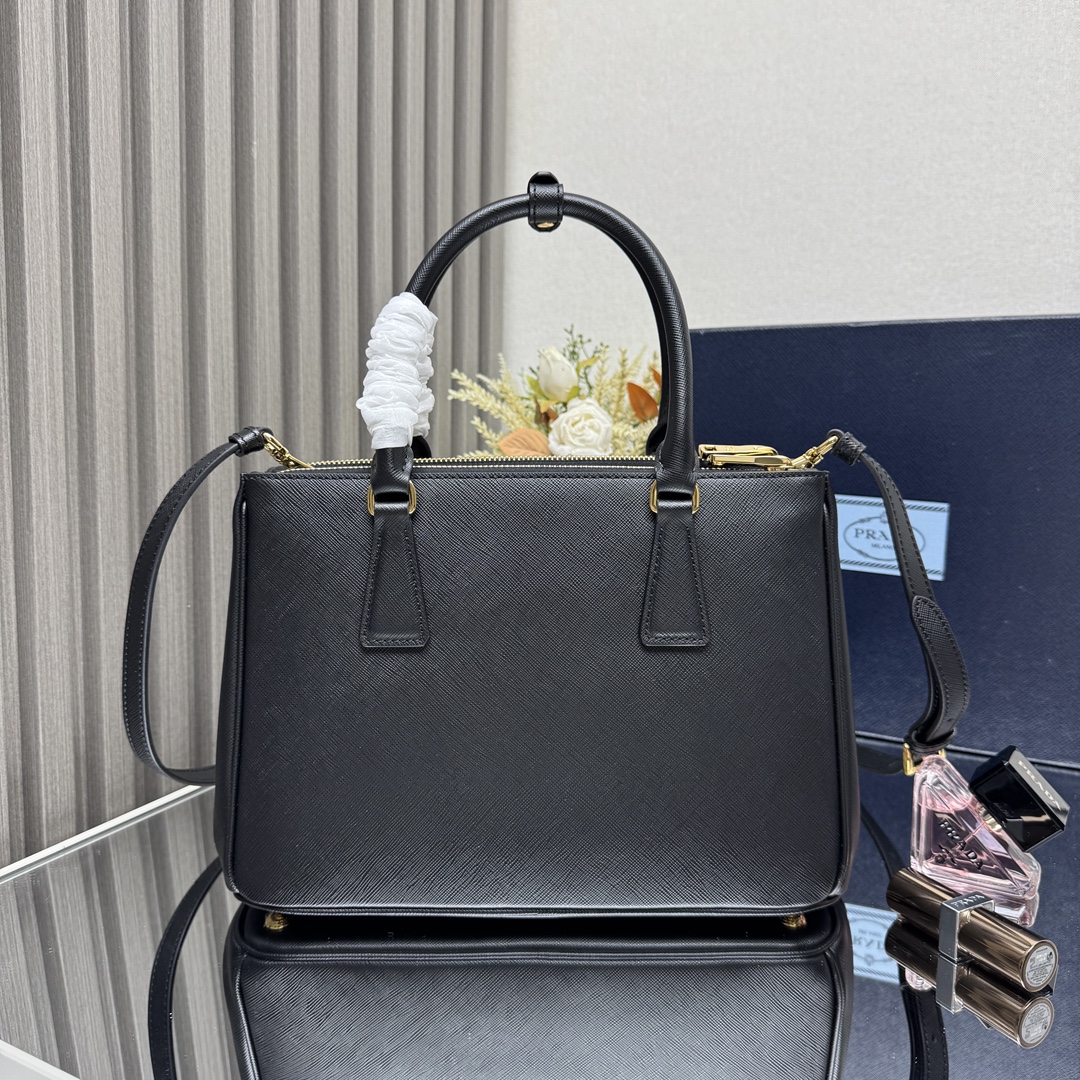 Prada Galleria medium Saffiano leather bag-Black 1BA863