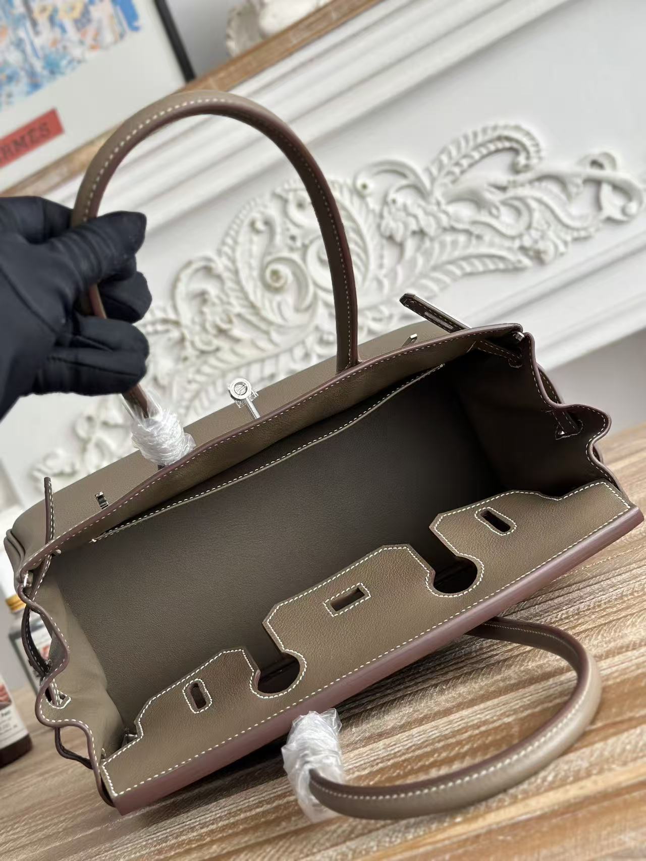 Hermes shoulder birkin handbag
