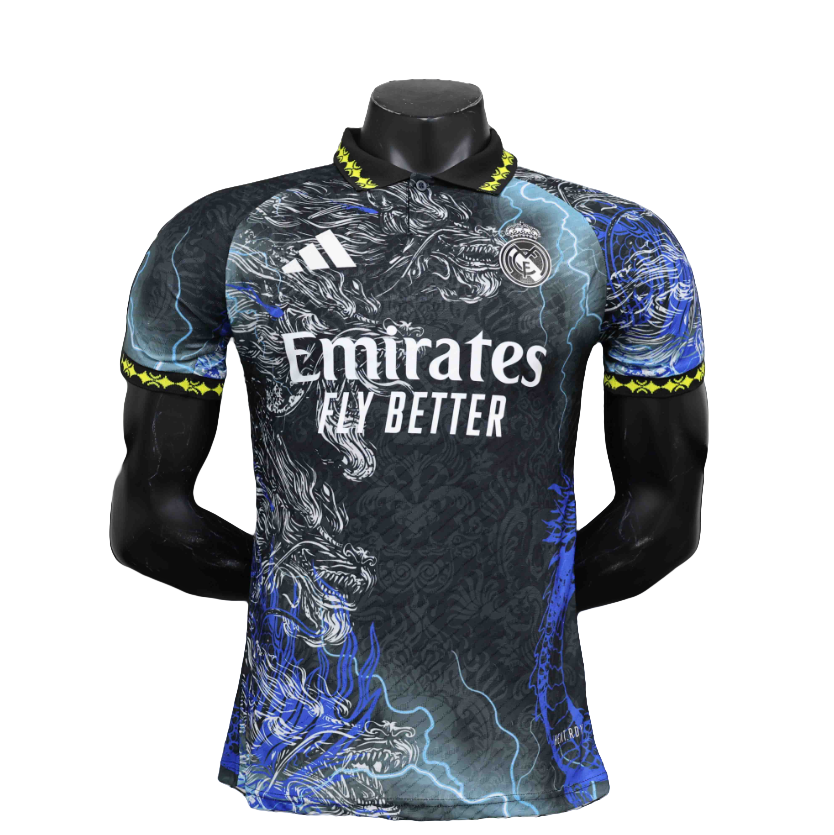 24-25 Real Madrid Dragon Black$Blue Special Edition Player Version Shirt