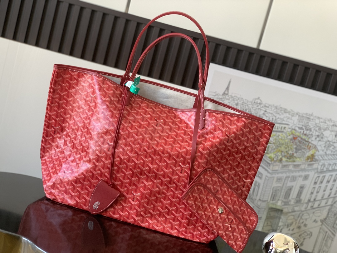 Goyard Saint Louis GM Tote in Red