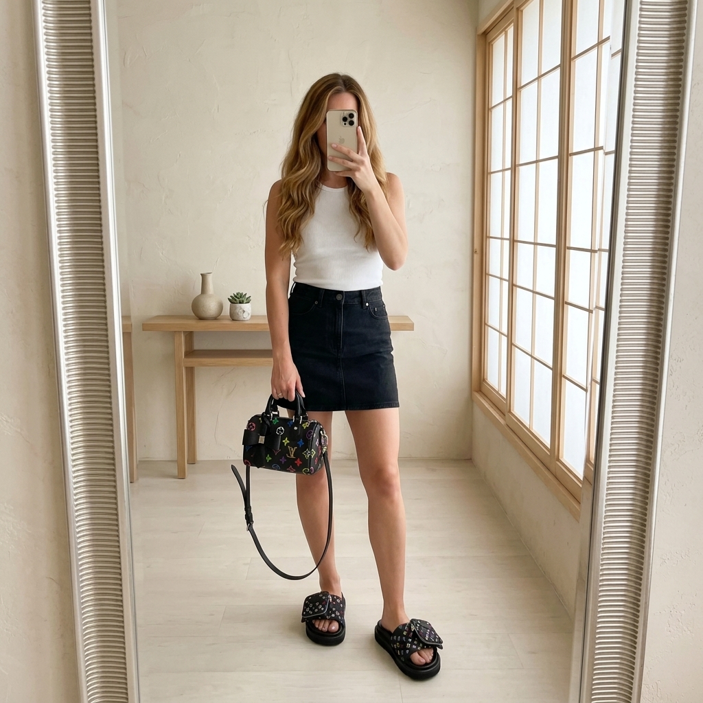 Louis Vuitton LV x Takashi Murakami LV x TM  Nano Speedy Black  & Multicolore Pocket Slides Set - KAIROO