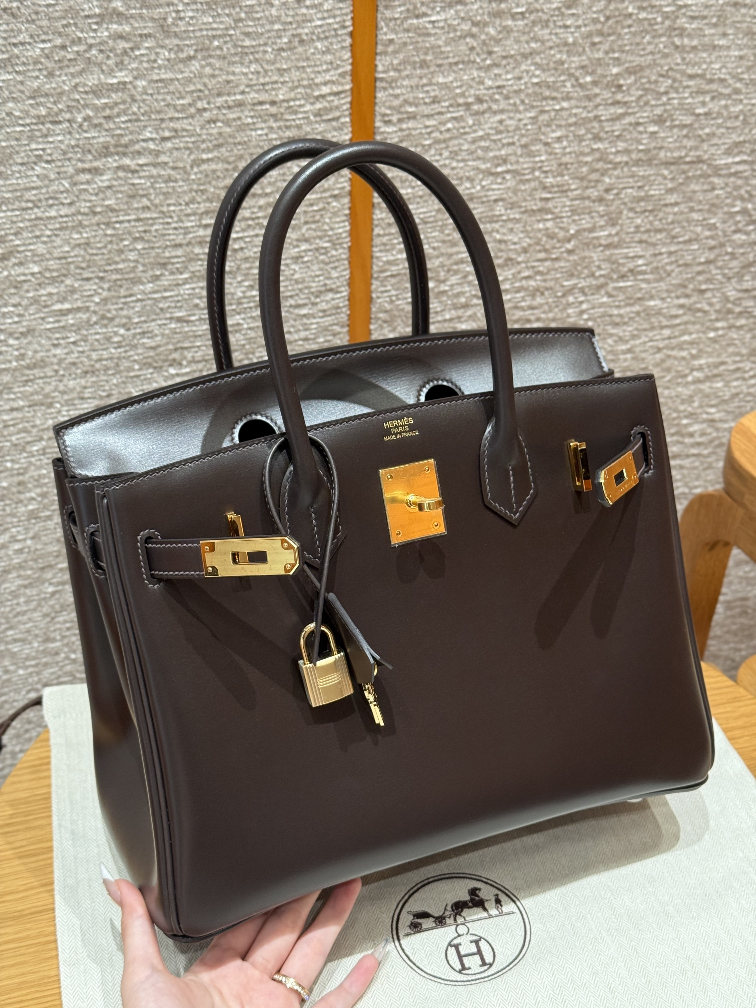 Hermes Chocolate Box Birkin 30 Bag