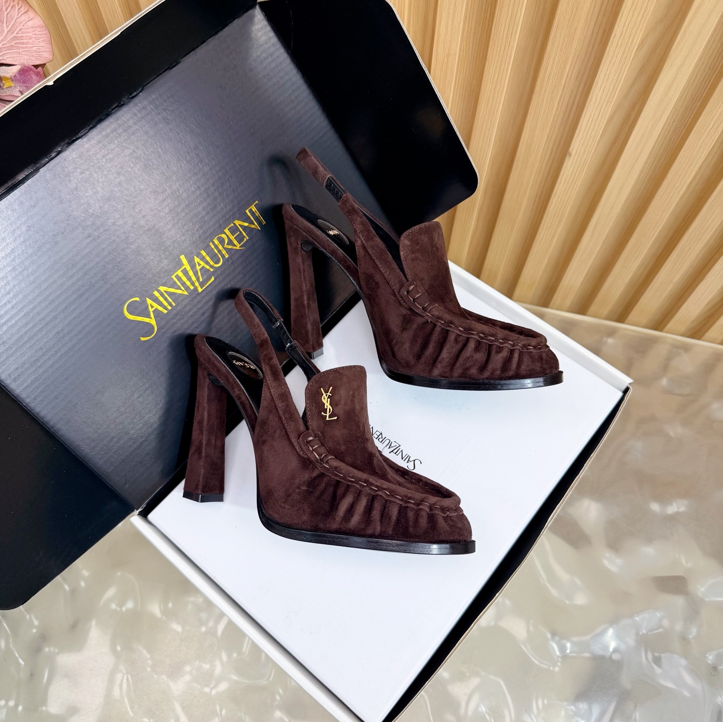 Saint Laurent Le Loafer Slingback Pump