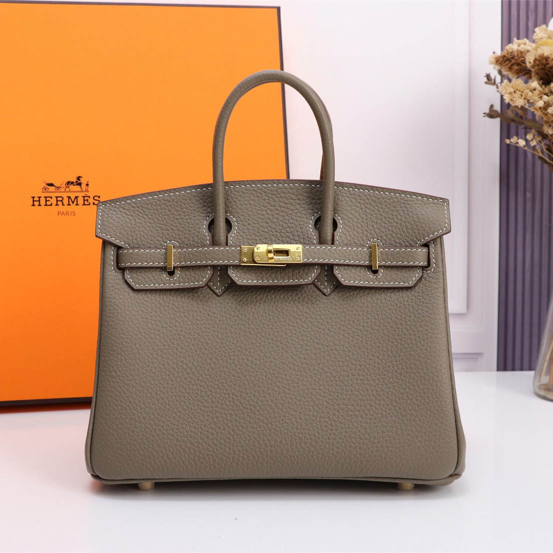 Hermes Birkin Tote Bag Handbag Shoulder Bag 10A Top Quality-Red