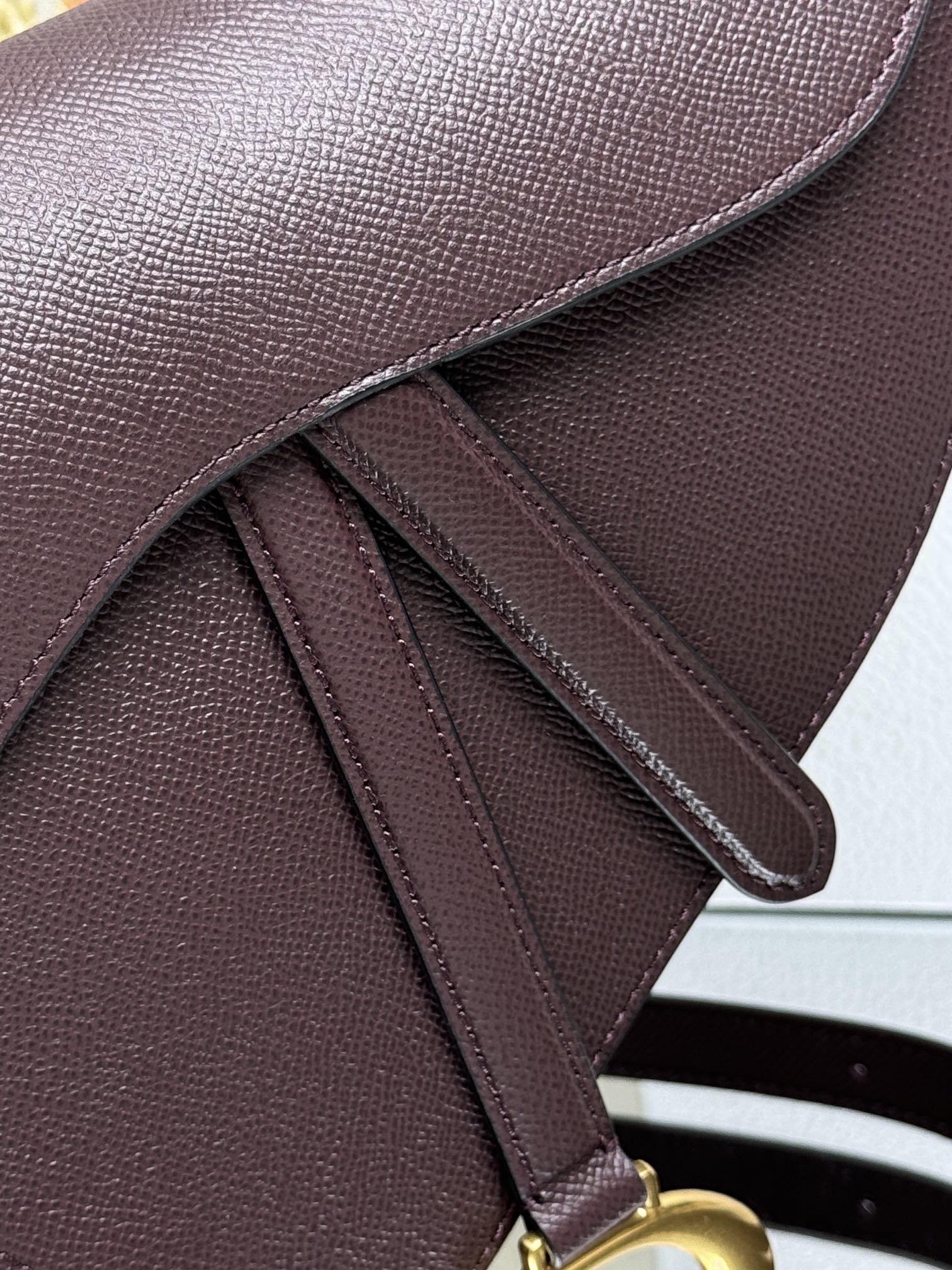 Dior Saddle Bag With Strap in Chocolate