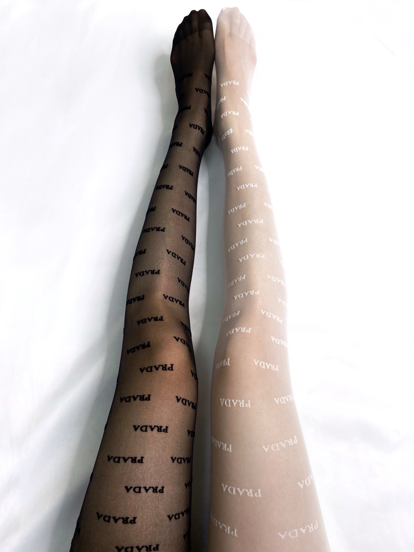 Prada Vertical Logo Sheer Stockings - KAIROO
