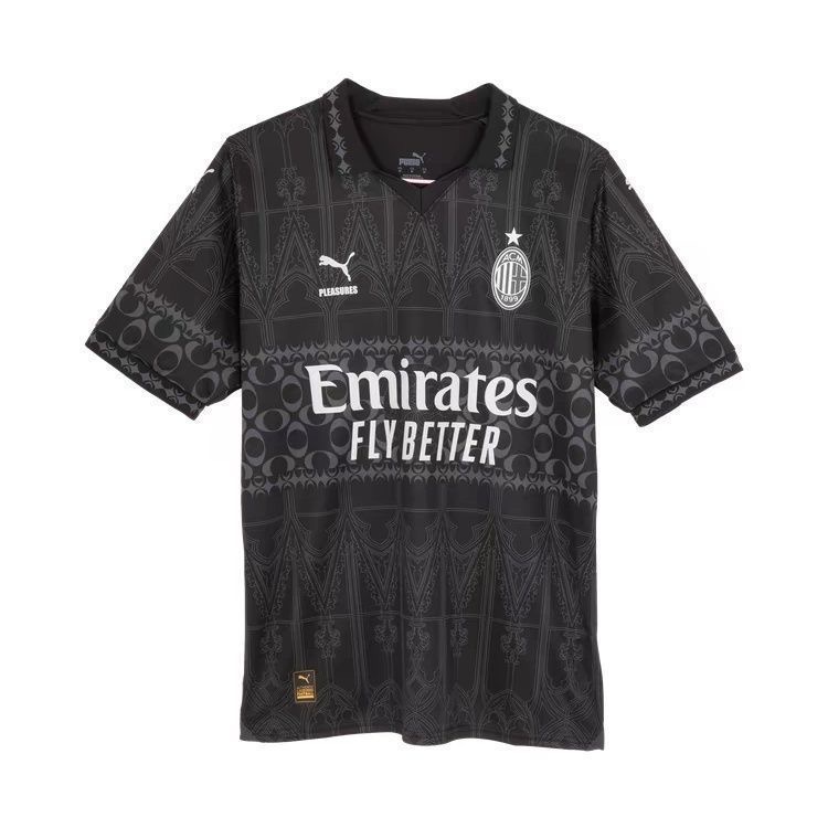 AC Milan x PLEASURES Forth Black Jersey