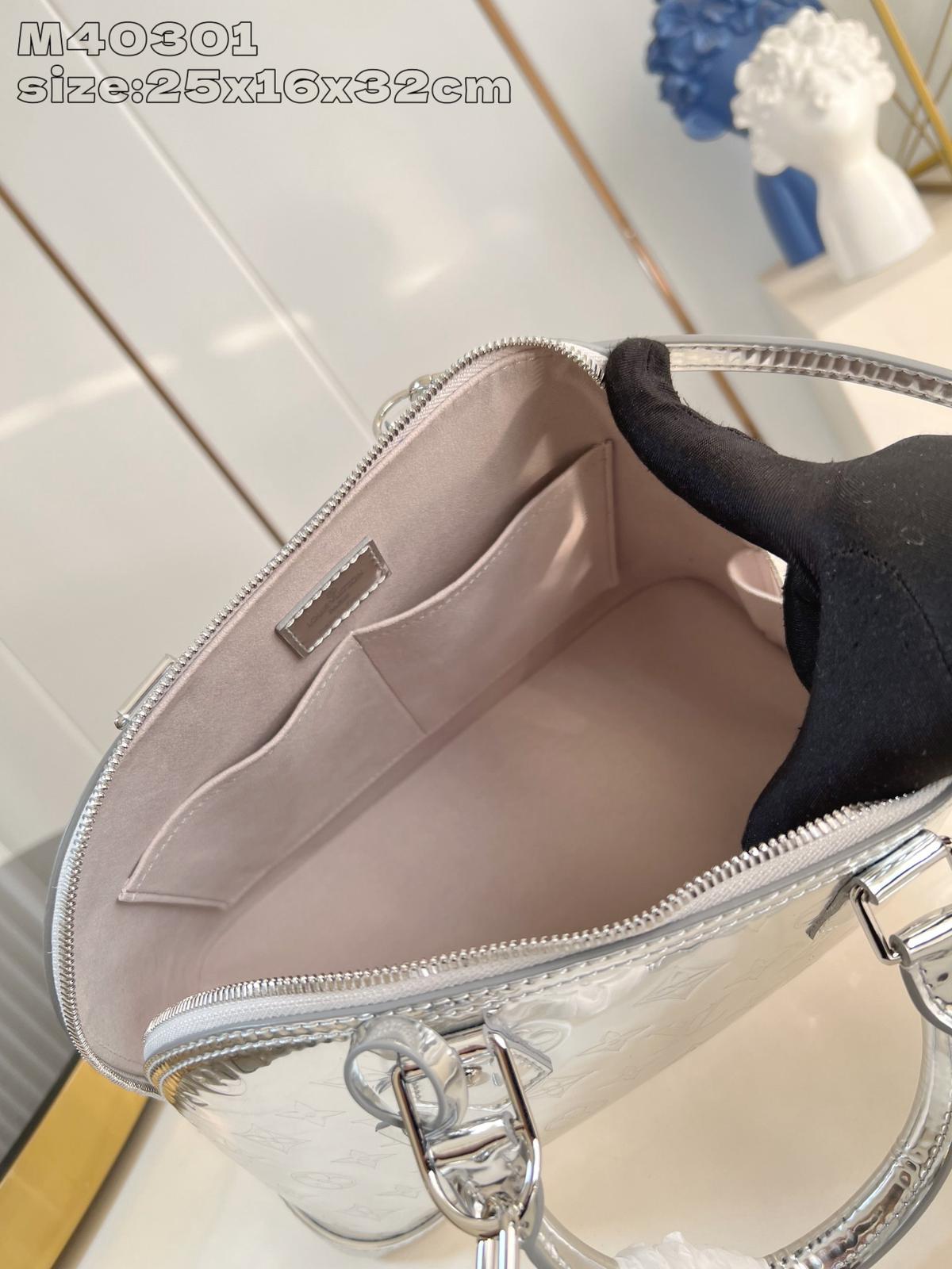 Louis Vuitton LV silver shell bag