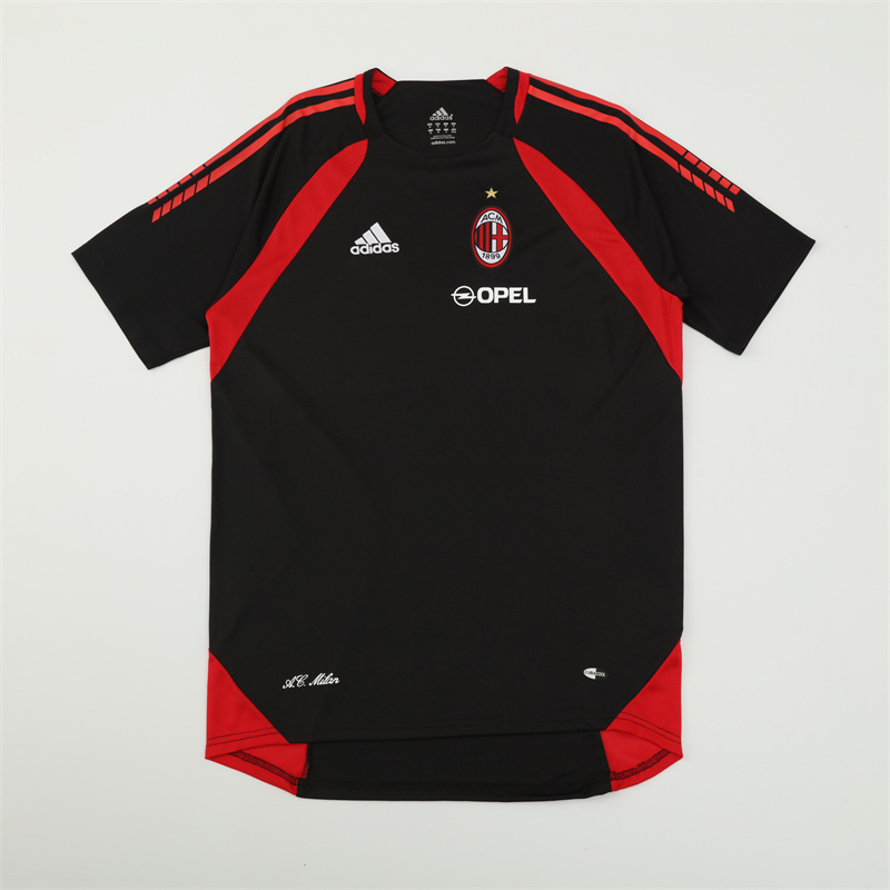 2005/06 AC Milan Retro Short Sleeves Training Jersey - Black