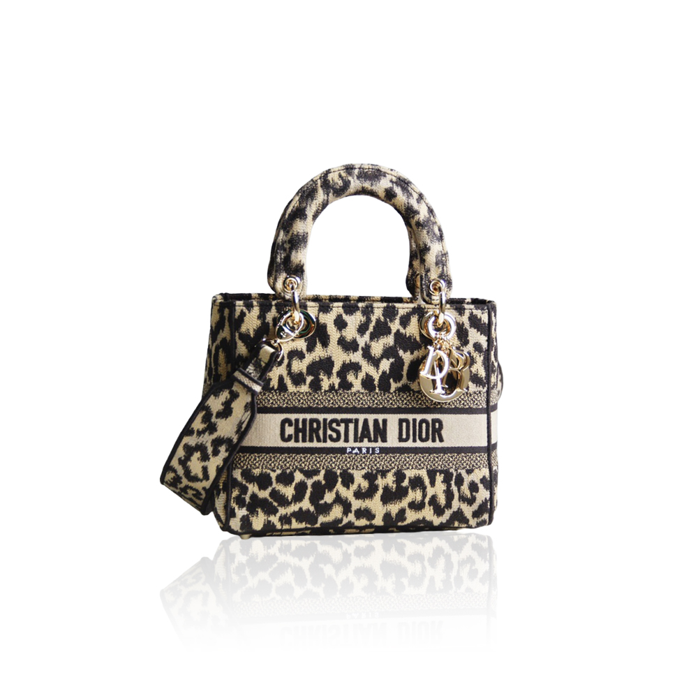Dior The LADY D-LITE Bag Beige MultiColor Mizza Embroidery AAA Quality