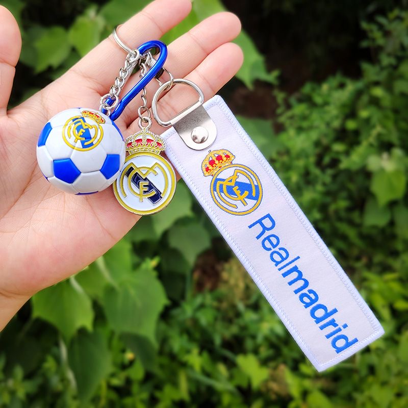 Real Madrid, Barcelona, Manchester City, Liverpool Club Keychain Football Gift