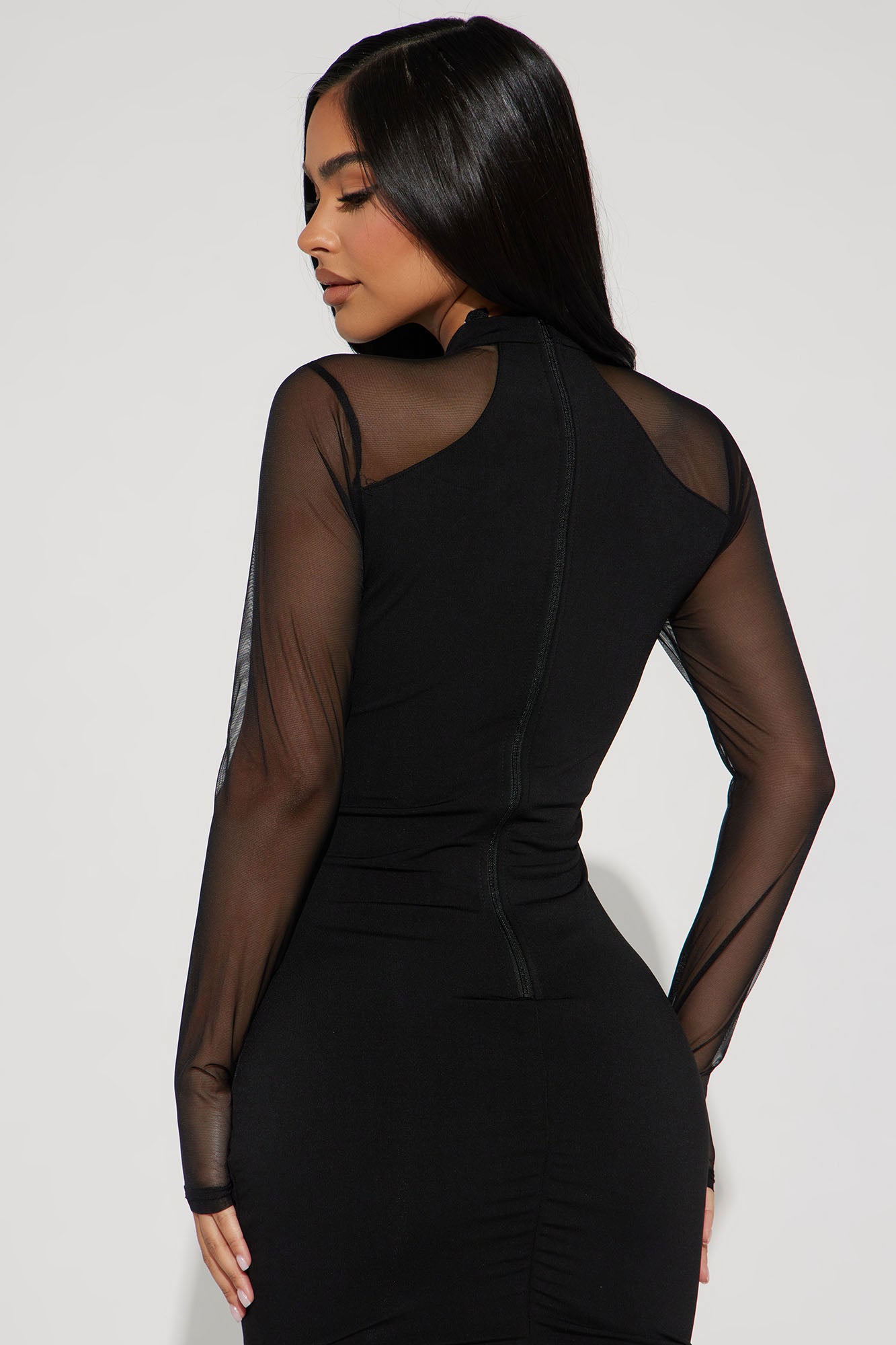 Late Nights Mini Dress - Black