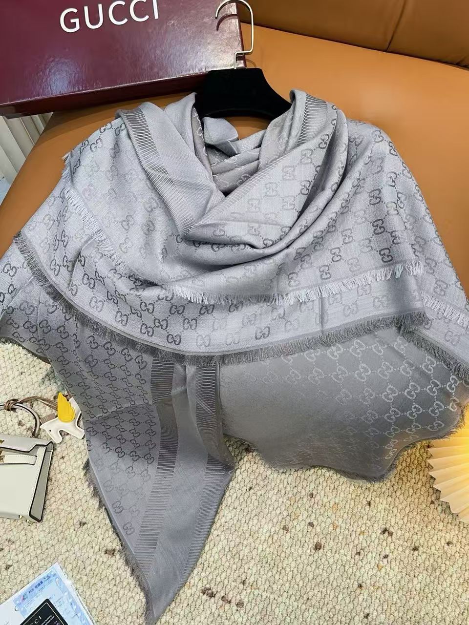 Gucci Classic Silk and cashmere shawl
