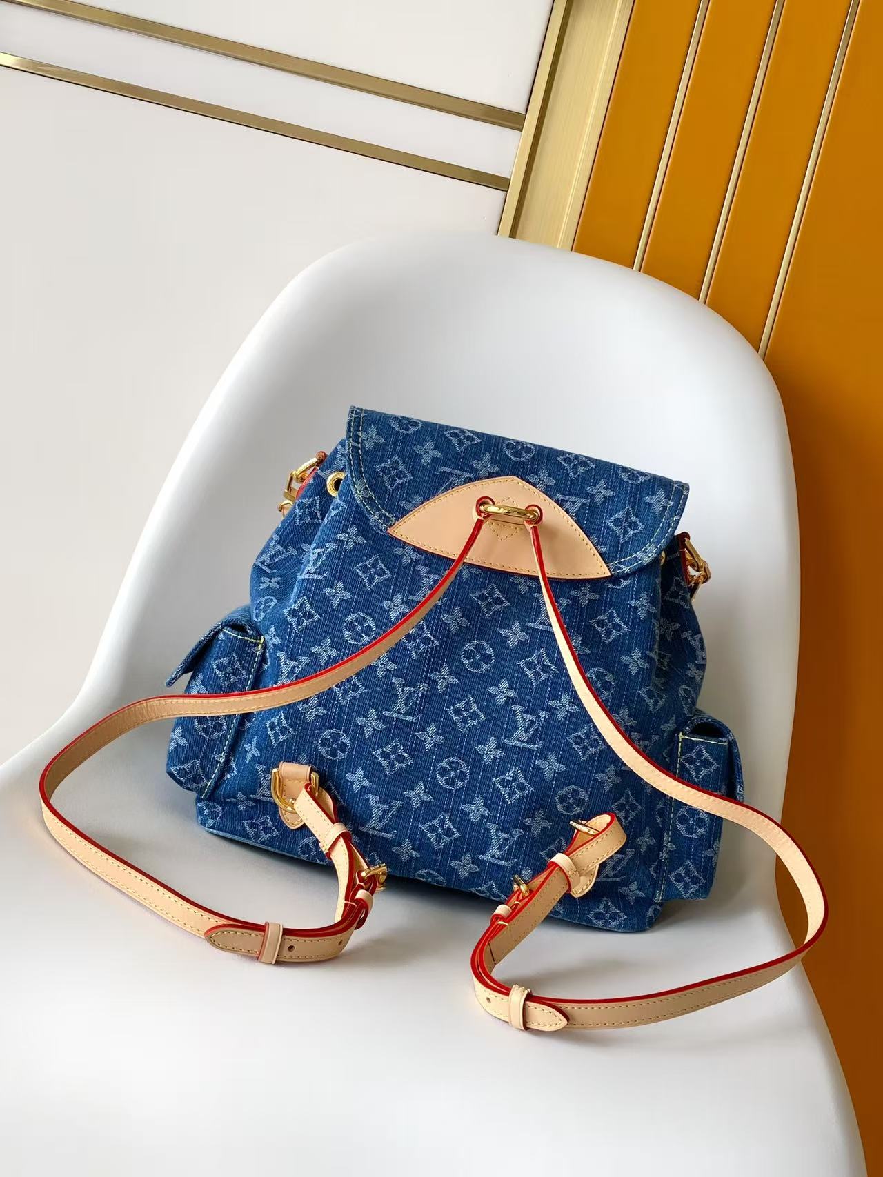 Louis Vuitton Denim Rendez Vous Classic Montsouris Cargo Backpack