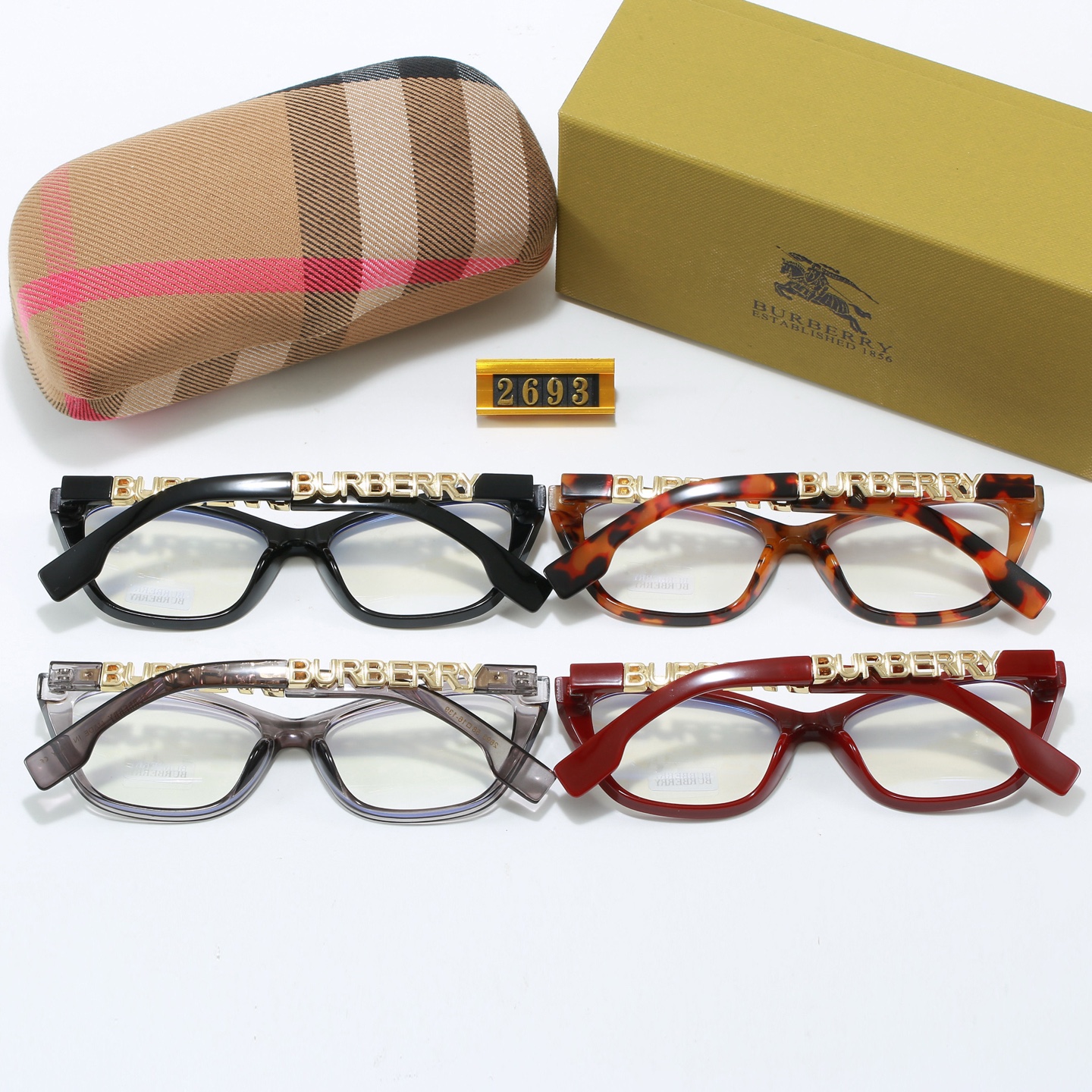 Burberry Cut-Out Logo Detail Cat-Eye Fashionable Sunglasses - KAIROO