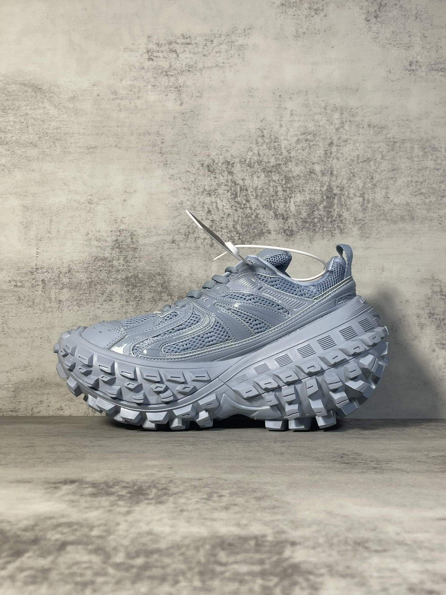 Balenciaga Bouncer Defender Blue Mesh Nylon Rounded Chunky Tire Sole Sneakers /10A - KAIROO