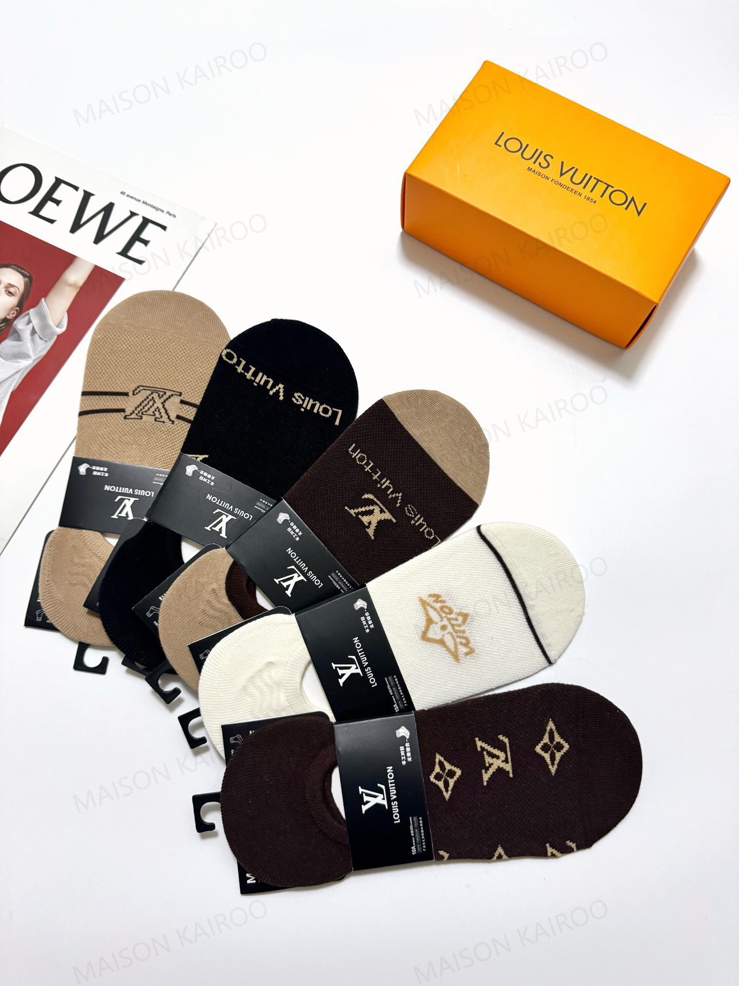 Louis Vuitton LV Socks 5-Pack - KAIROO