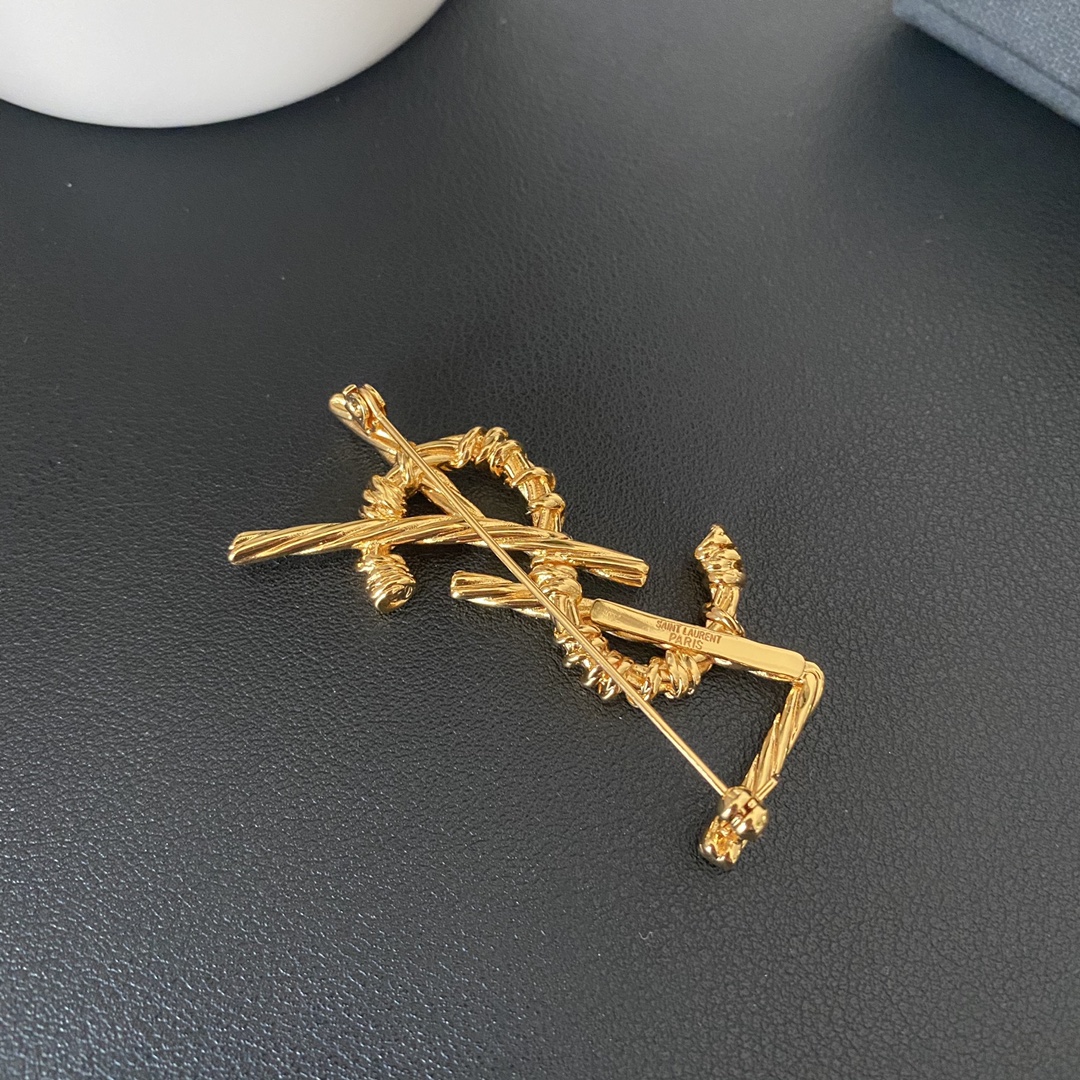 Saint Laurent YSL Brooch
