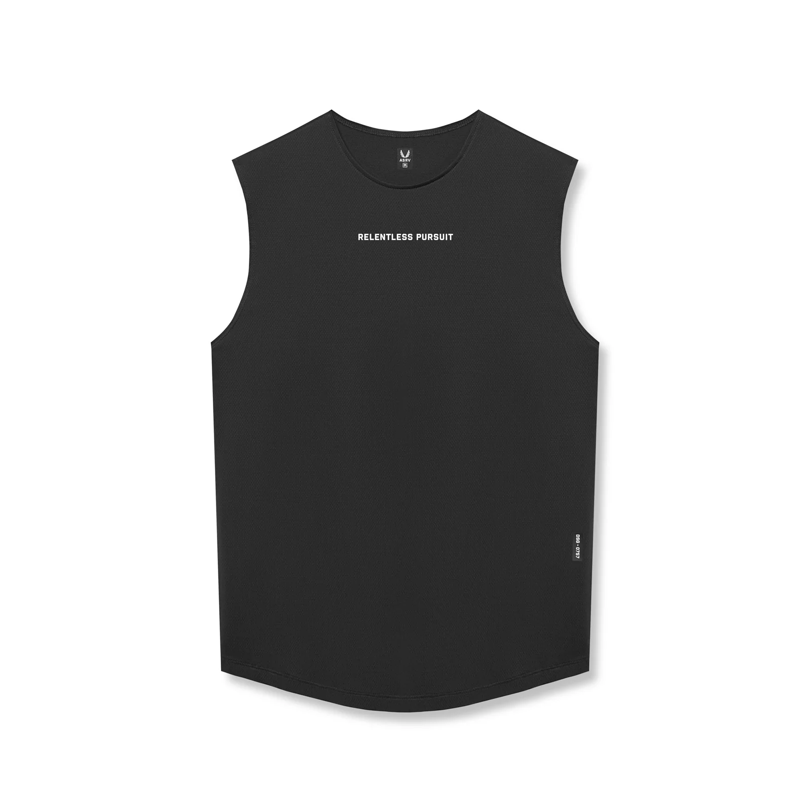 0757. AeroSilver Cutoff Tank - Black 