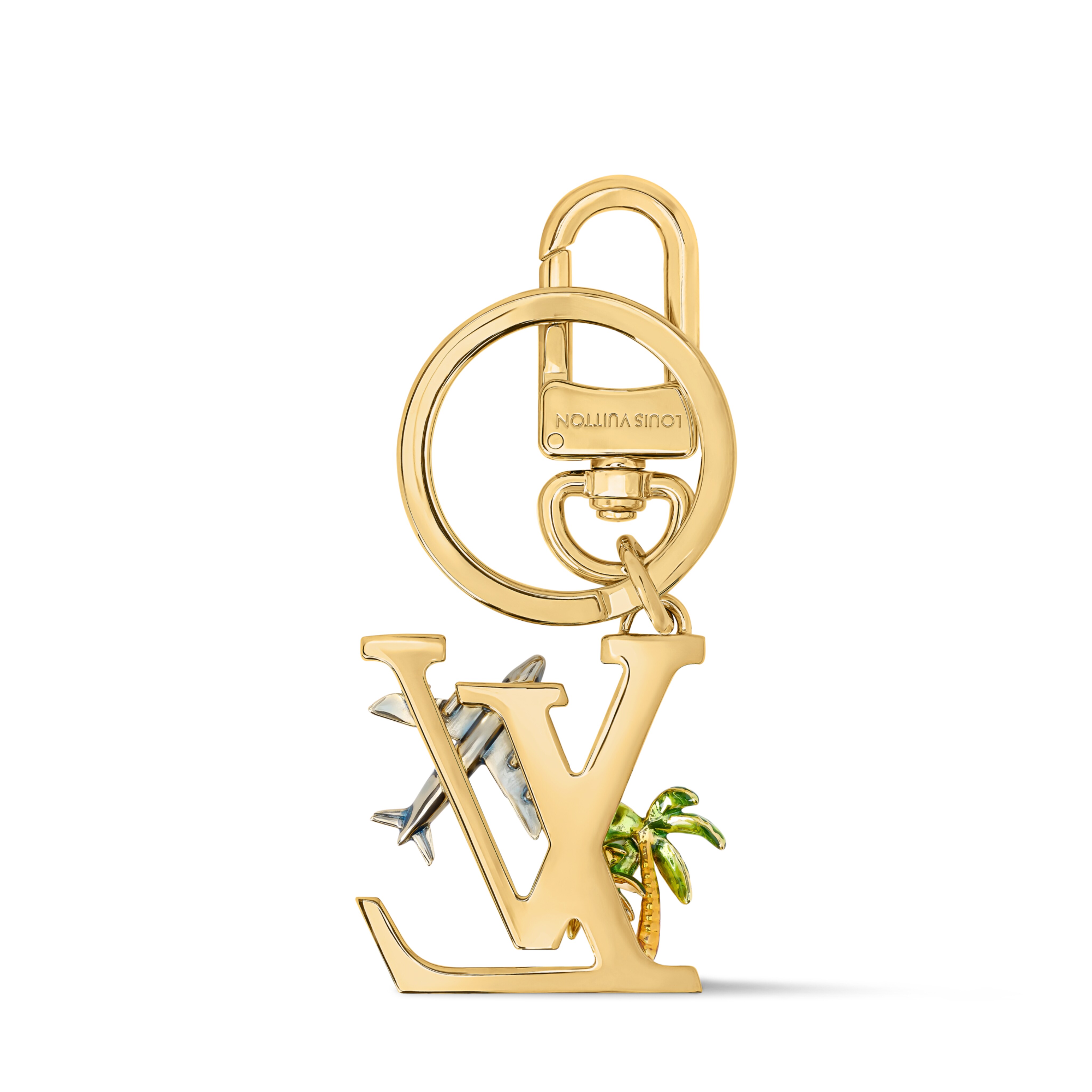 キーホルダー＆バッグチャーム･LV イニシャル パーム