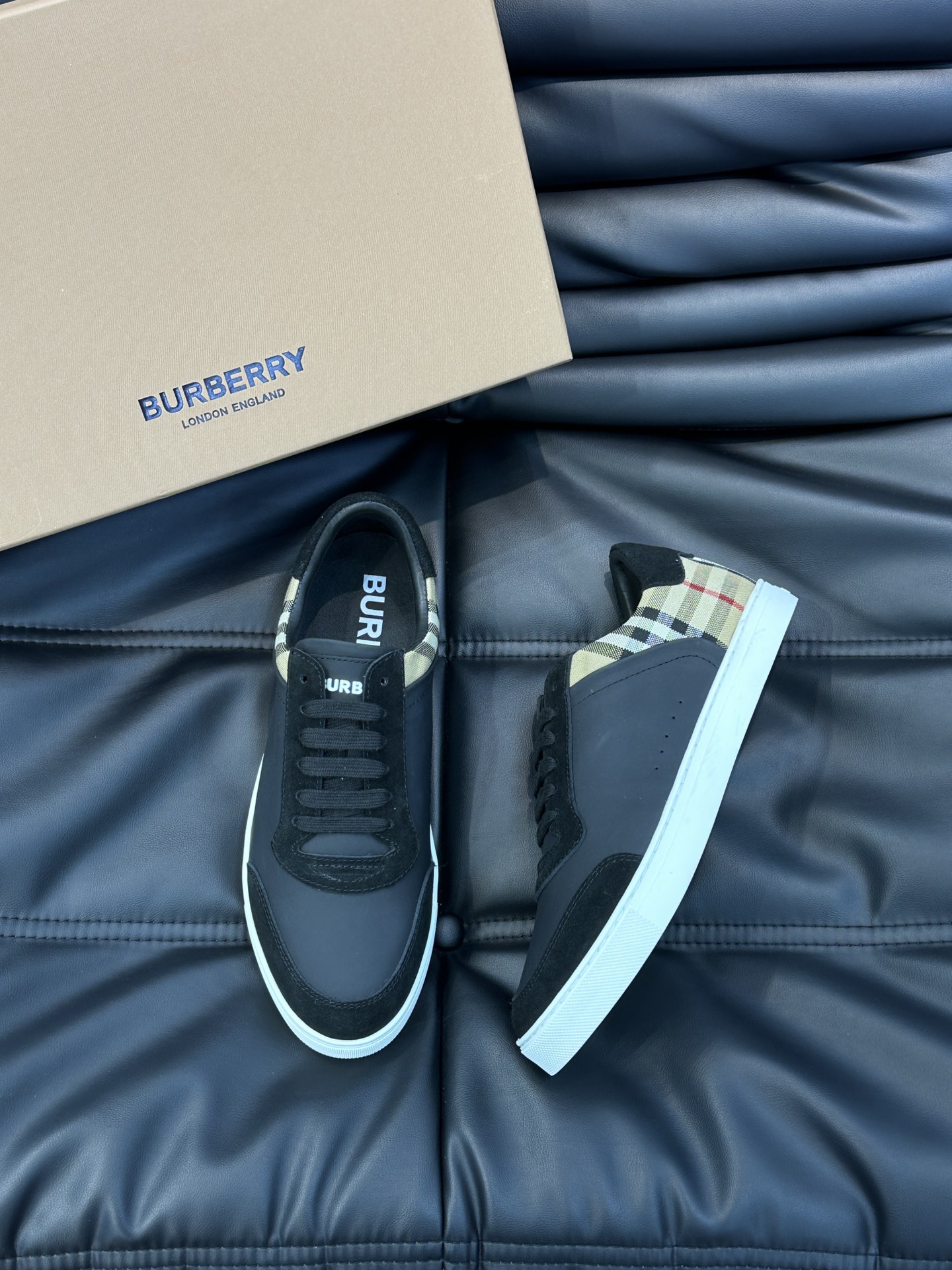 Burberry Check and Leather Men's Sneaker