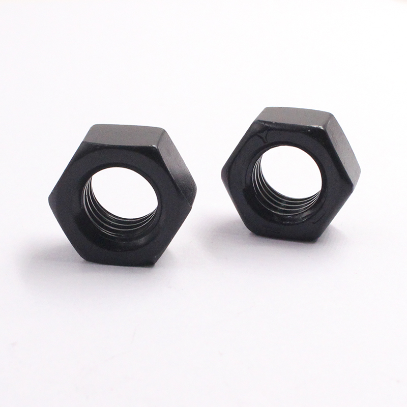 Customizable DIN985 High Quality Carbon Steel Galvanized Spot Supply Black Heavy Duty Hexagon Nuts Hex Nut