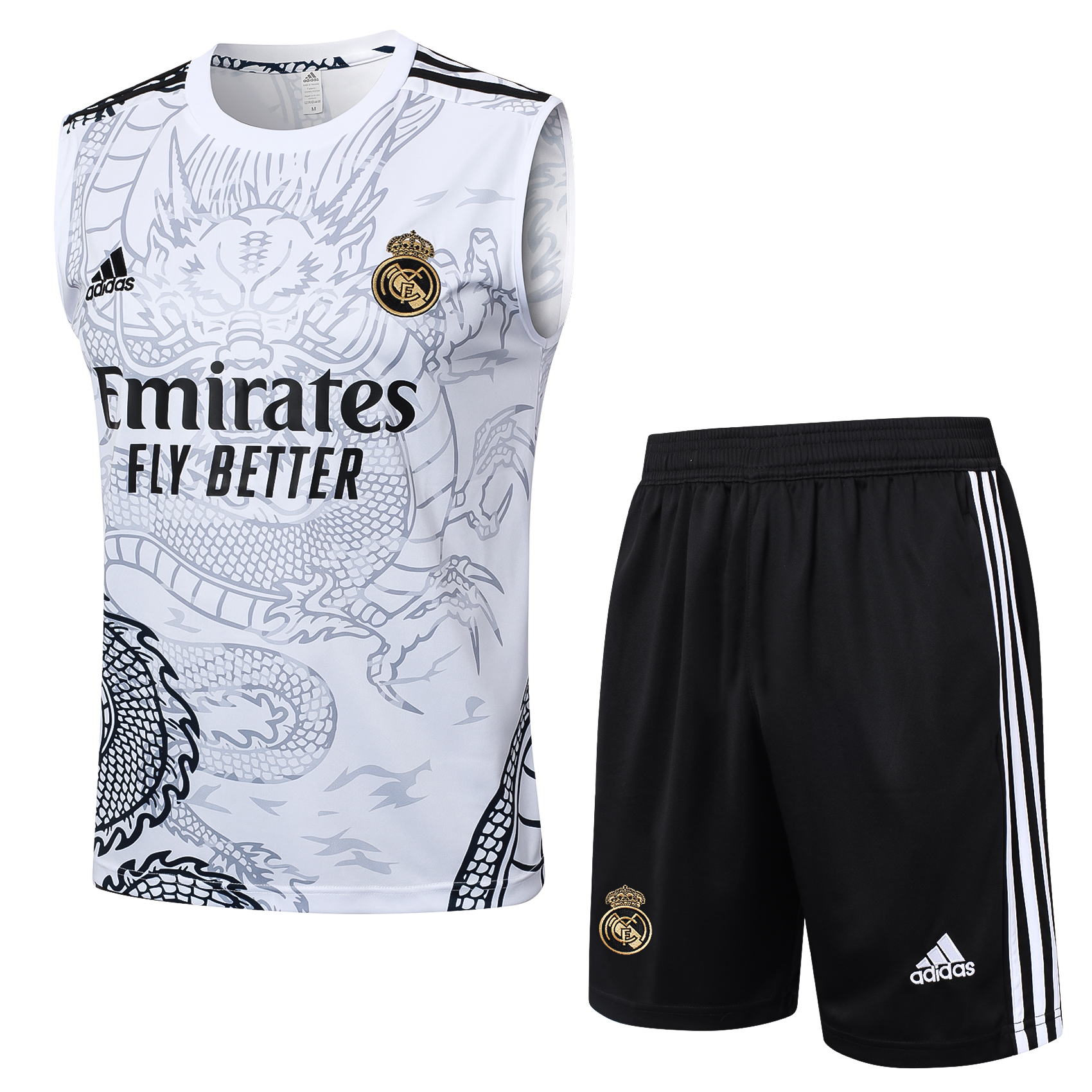 Real Mαdrid 2324 Vest 2hite Inkjet With Fifth Pants (China loong)