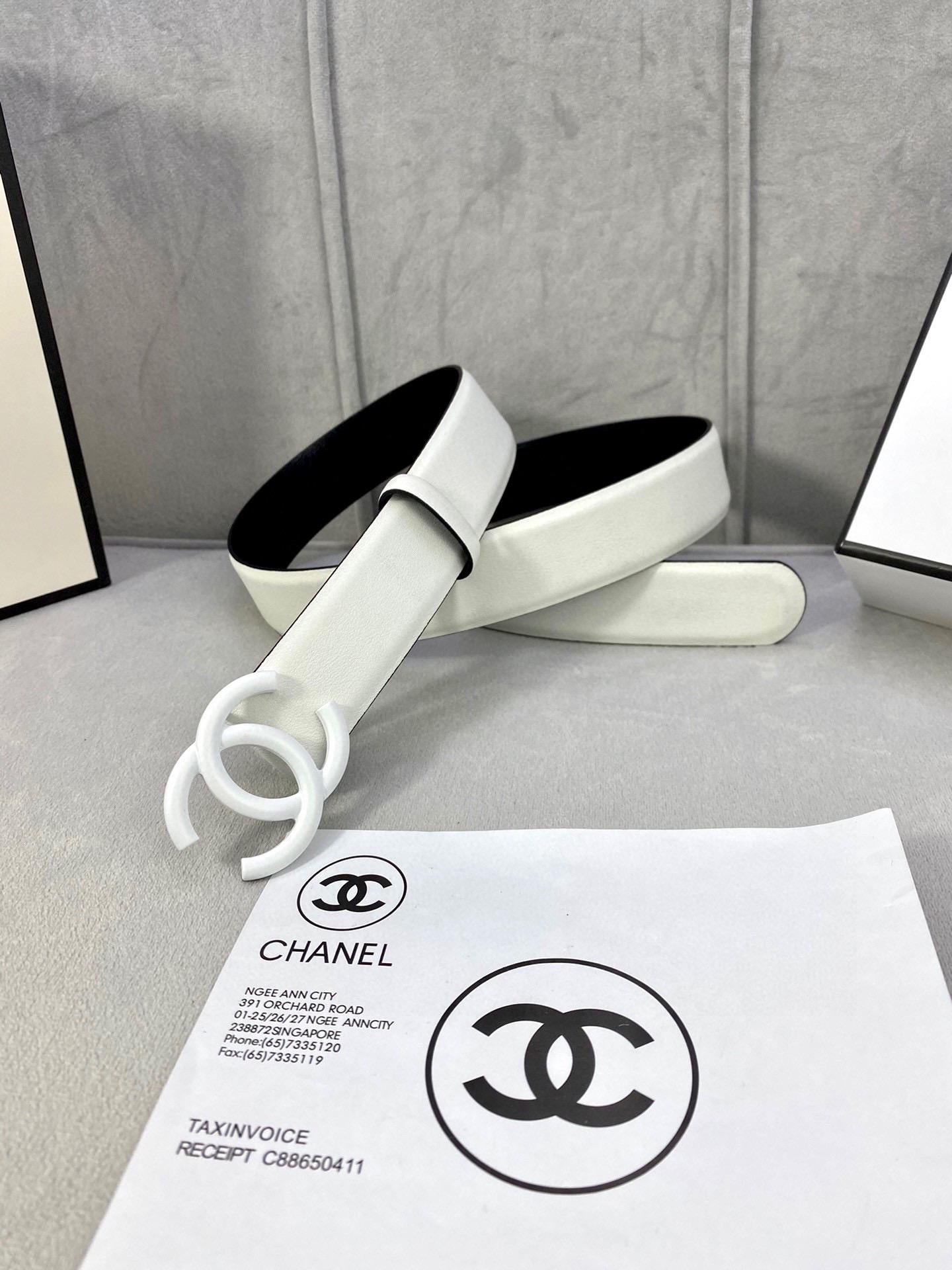 Chanel Classic CC Buckle Reversible Belt 3cm