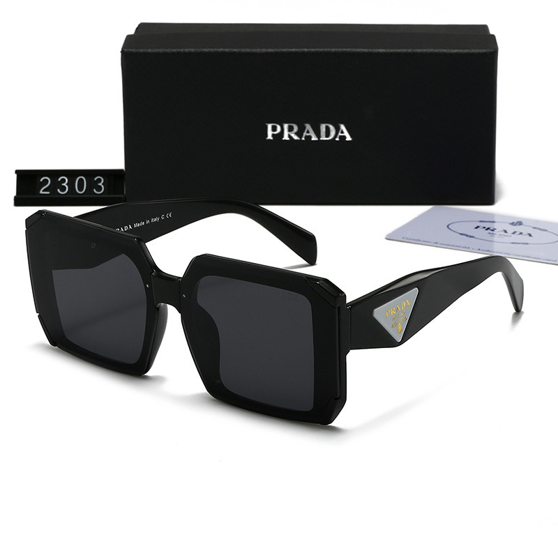 Prada Triangle‑Logo Square Sunglasses - KAIROO