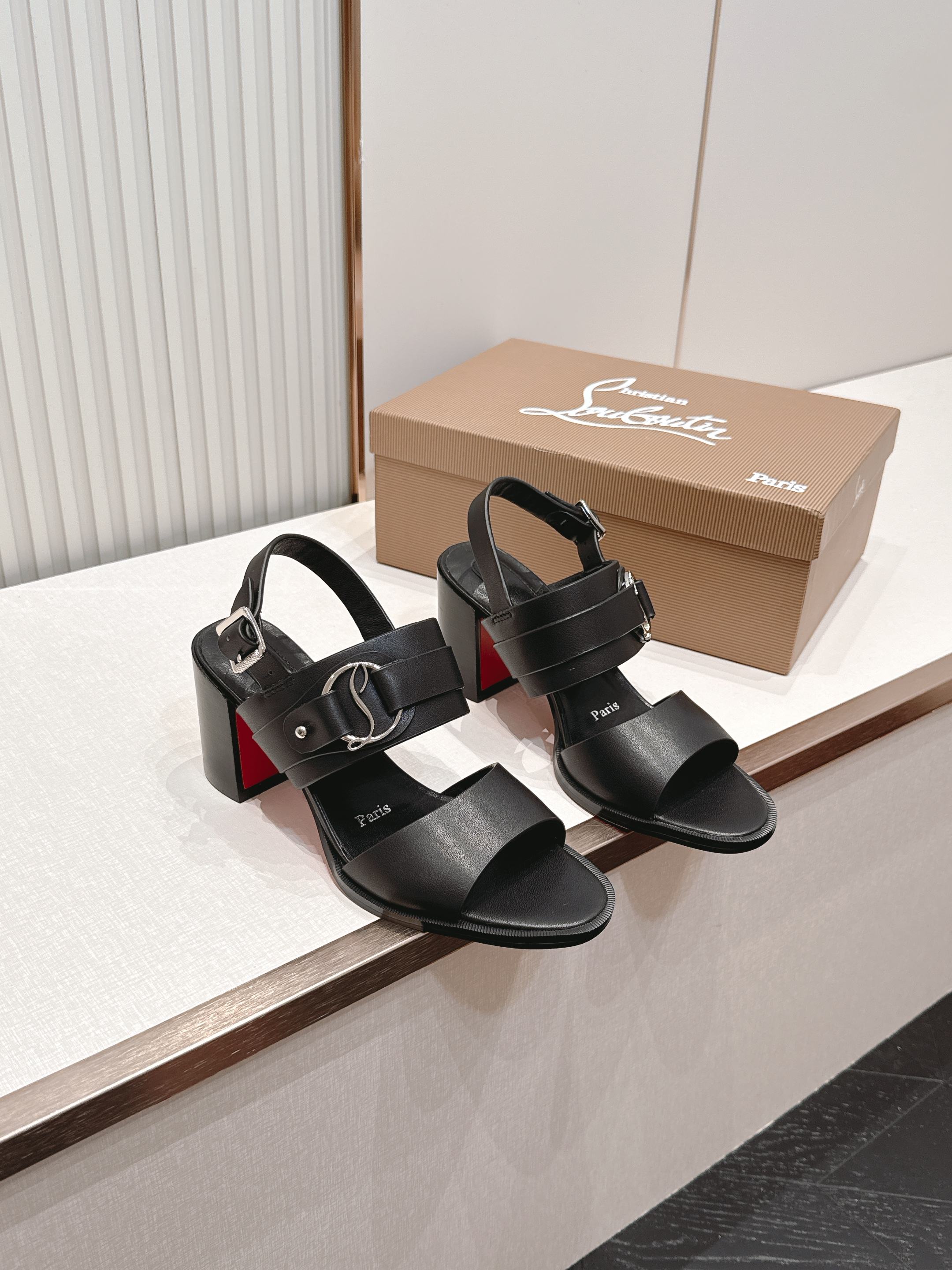 Christian Louboutin Leather Sandals