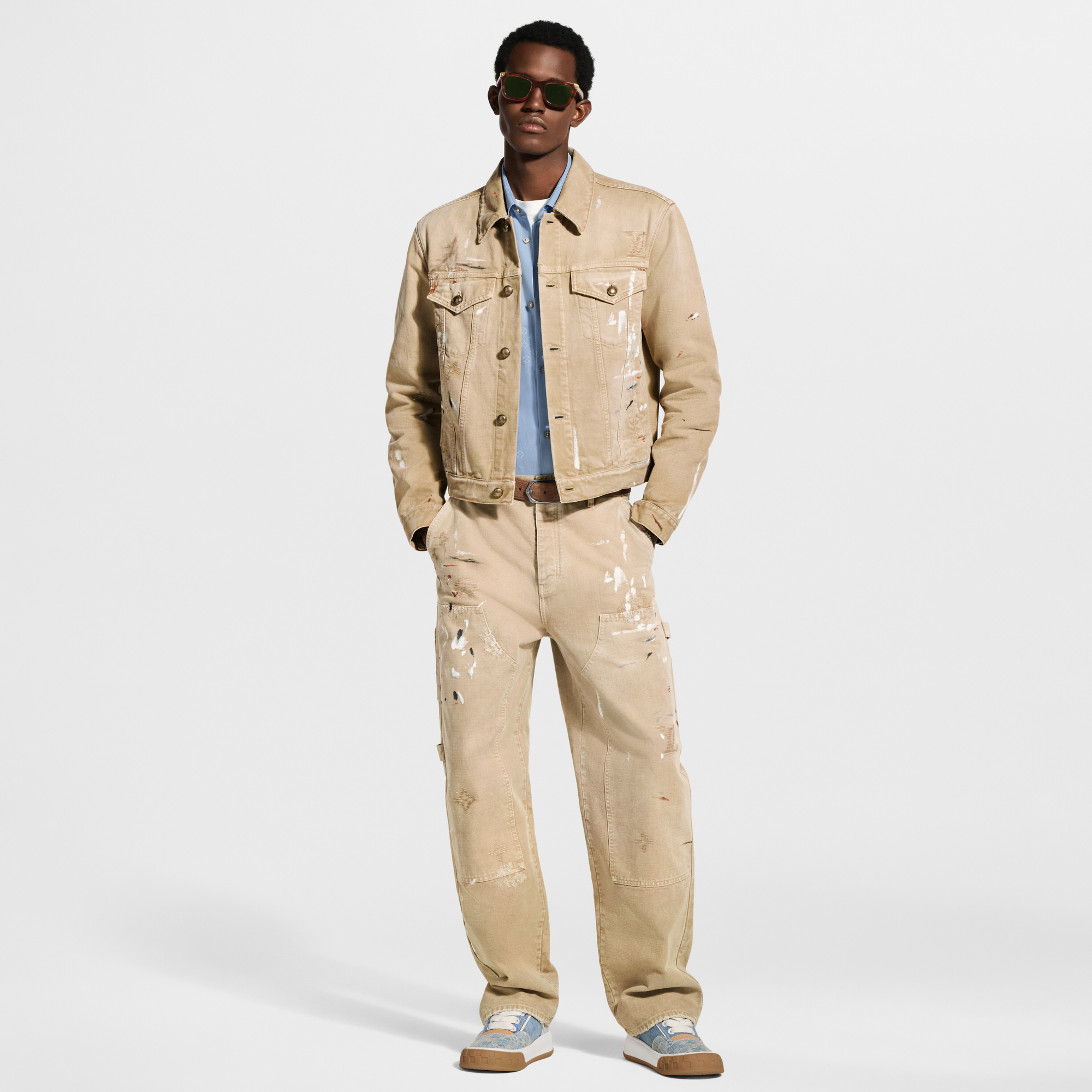 エンベリッシュド デニムトラッカージャケット