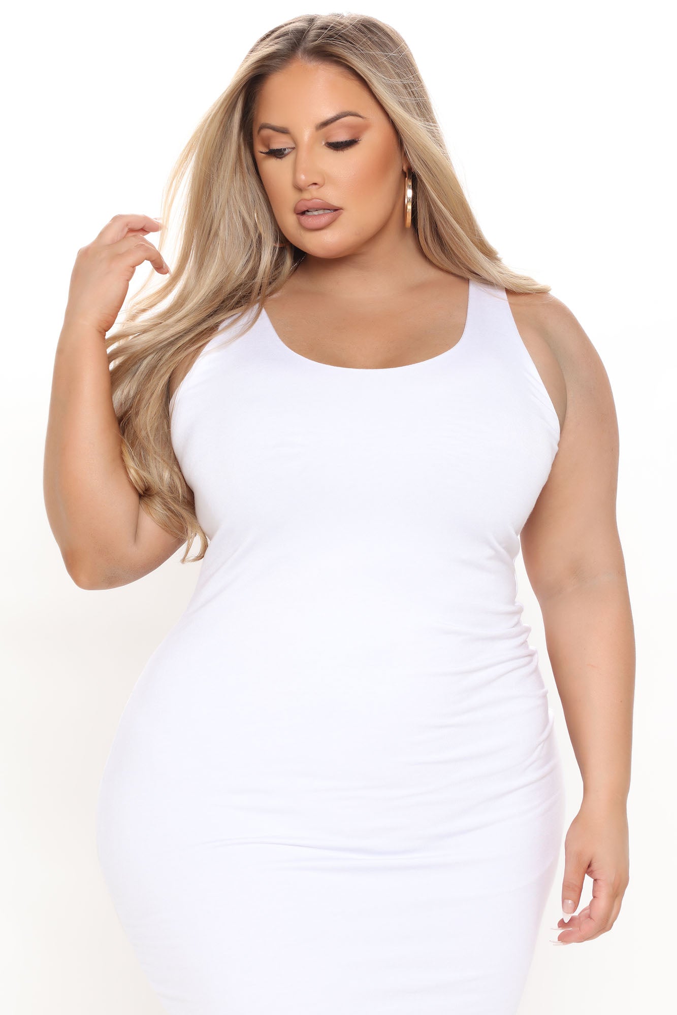 Your Needs Met Dress - White
