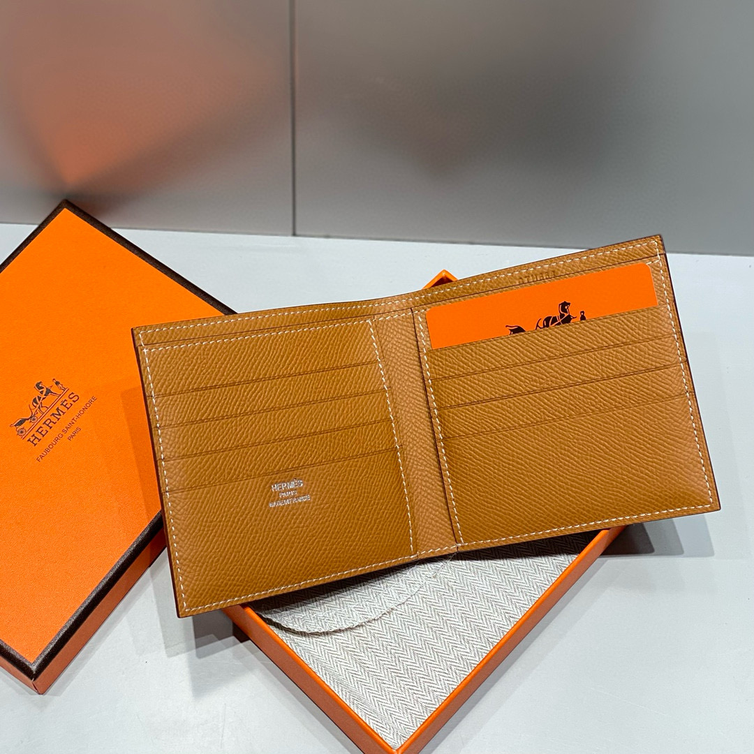 Hermes Gold Epsom MC² Copernic Compact wallet
