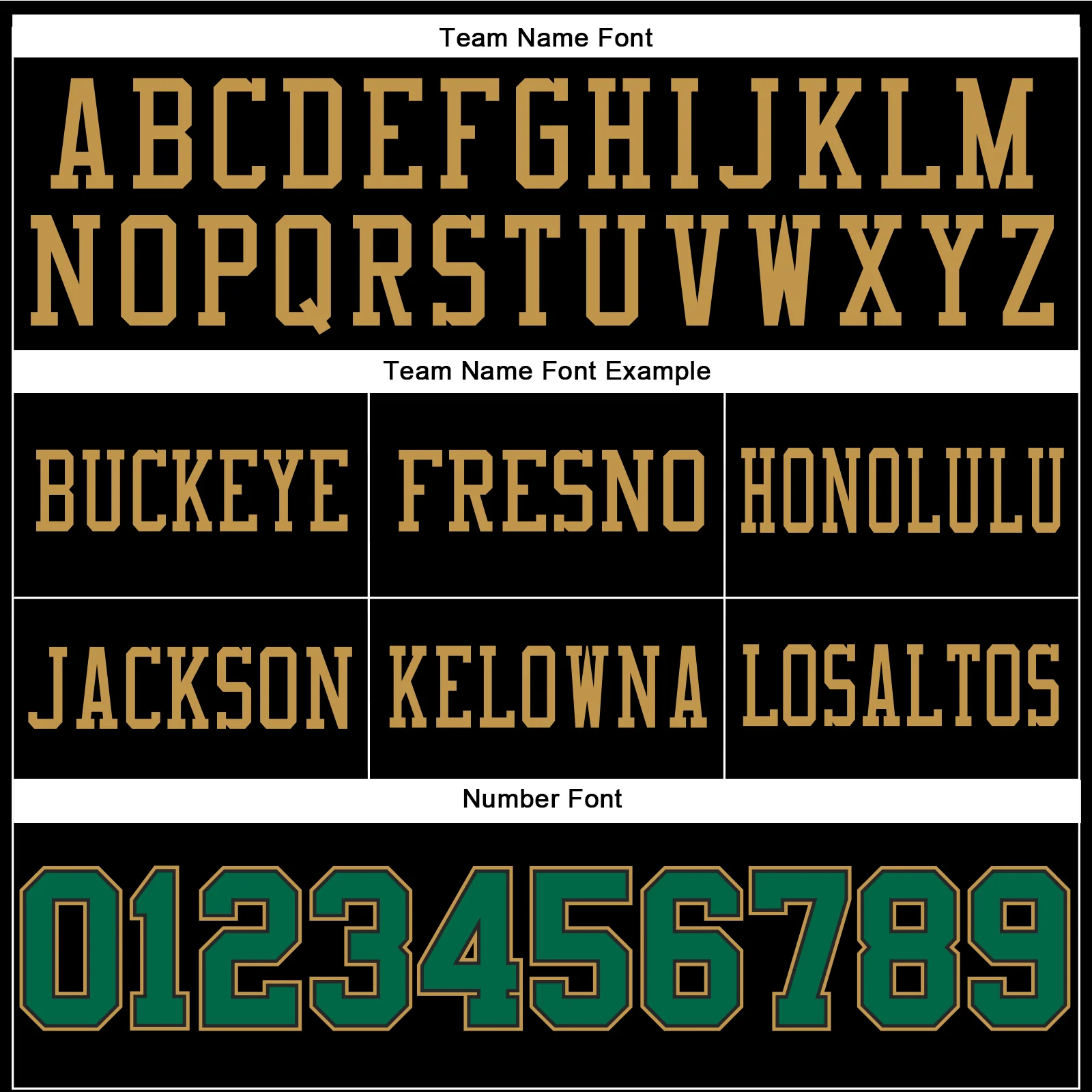 Custom Black Kelly Green-Old Gold Authentic Football Jersey