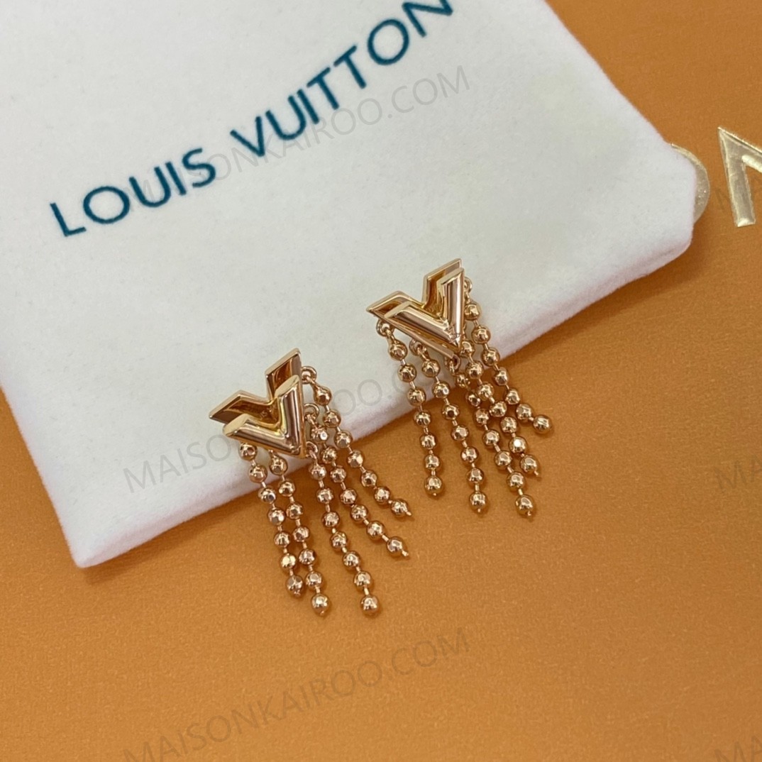 Louis Vuitton LV Essential V Tassel Earrings - KAIROO