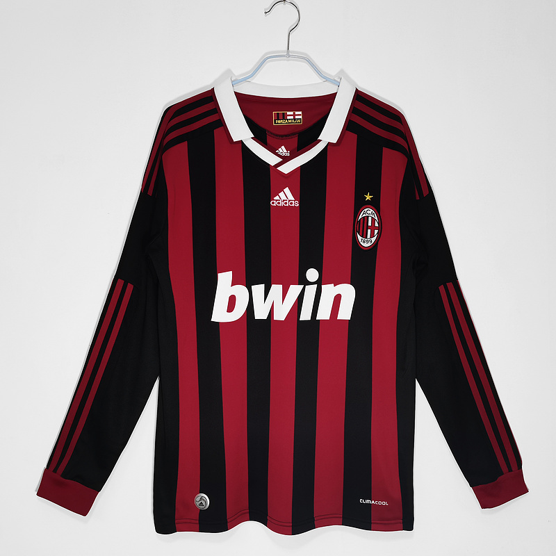 2009-10 AC Milan Home Retro Soccer Jerseys | Soc Jersey - Premium Football Jersey