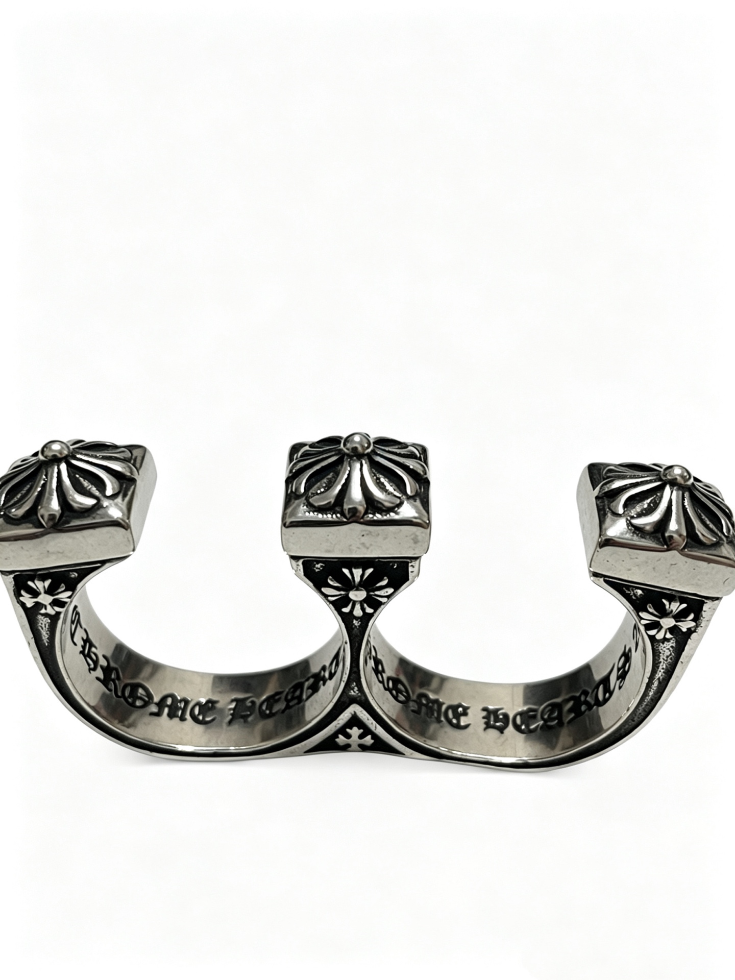 Chrome Hearts Oxidized SilverUnisex Ring