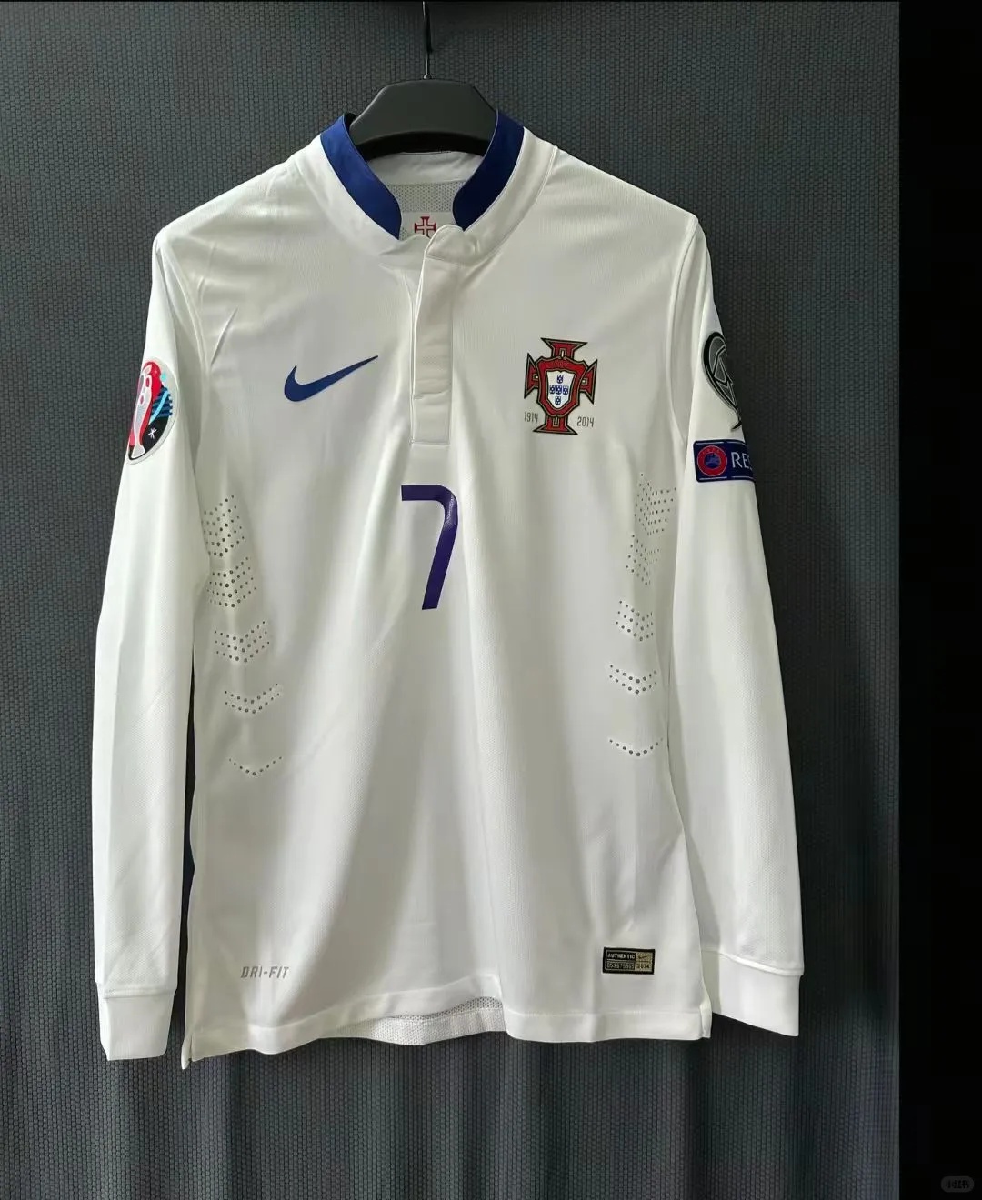 Portugal Retro Away Long Sleeves Jersey 2014