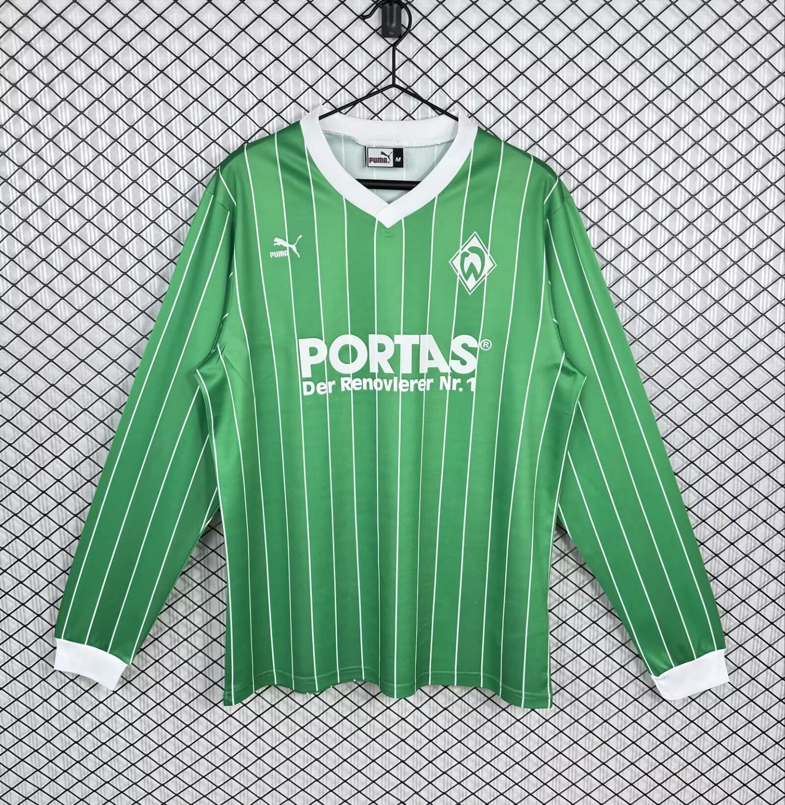 Retro Werder Bremen  88/89 Home Long Sleeve Jersey S-XXL
