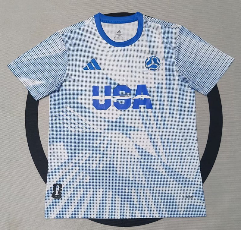 2026 USA Blue/White Pre-Match Jersey S-4XL