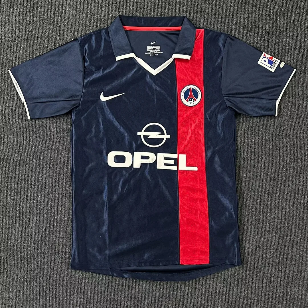 2001/02 Retro Paris Away Black Soccer Jersey 1:1 Thai Quality