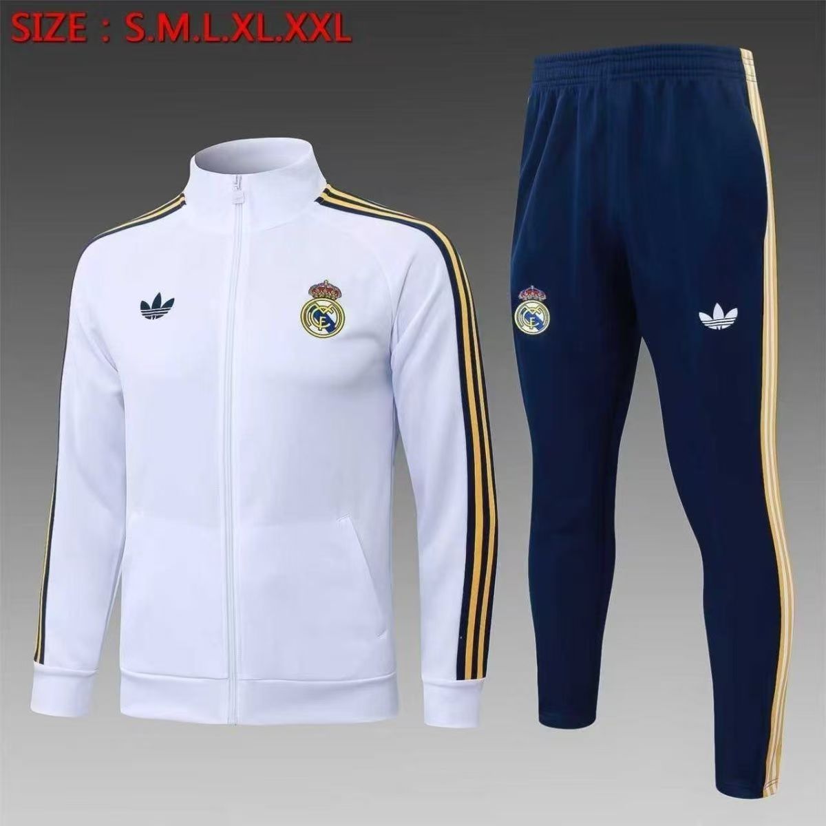 Real Madrid White Training Jacket 26/27 | Soc Jersey - Premium Football Jersey